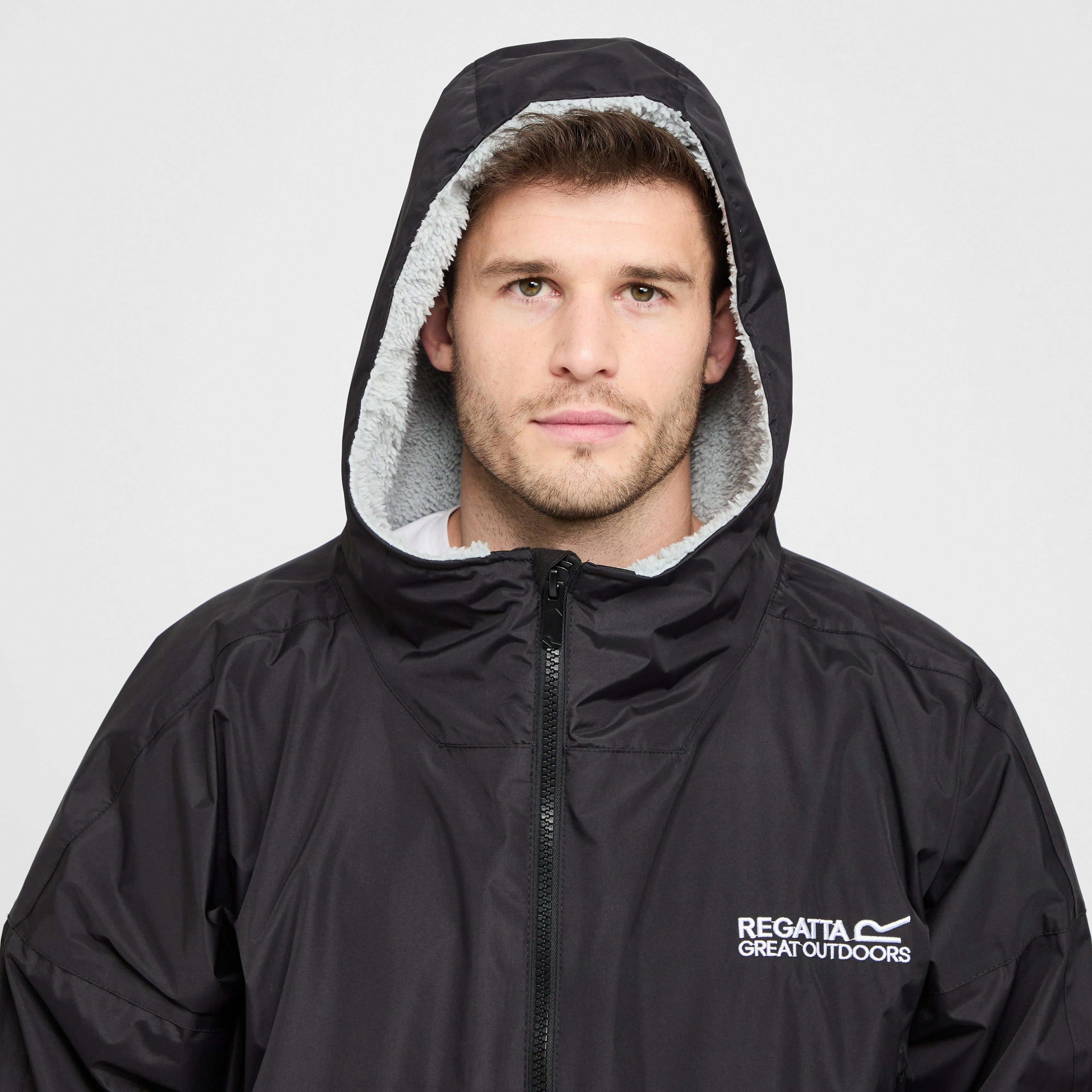 Adults Waterproof Robe Black - Image 7