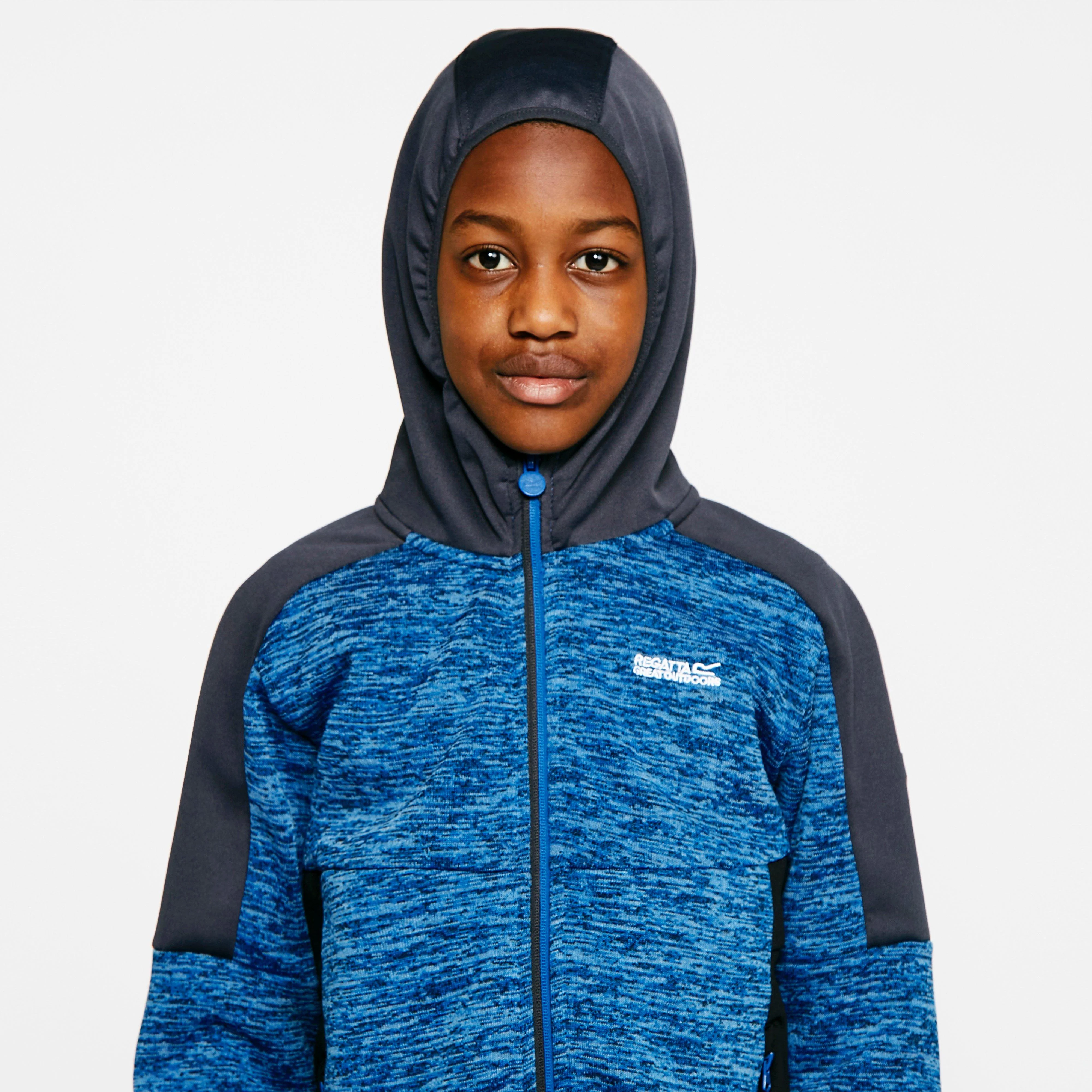 Childs Dissolver V Fleece Jacket Imperial Blue/India Grey - Image 8