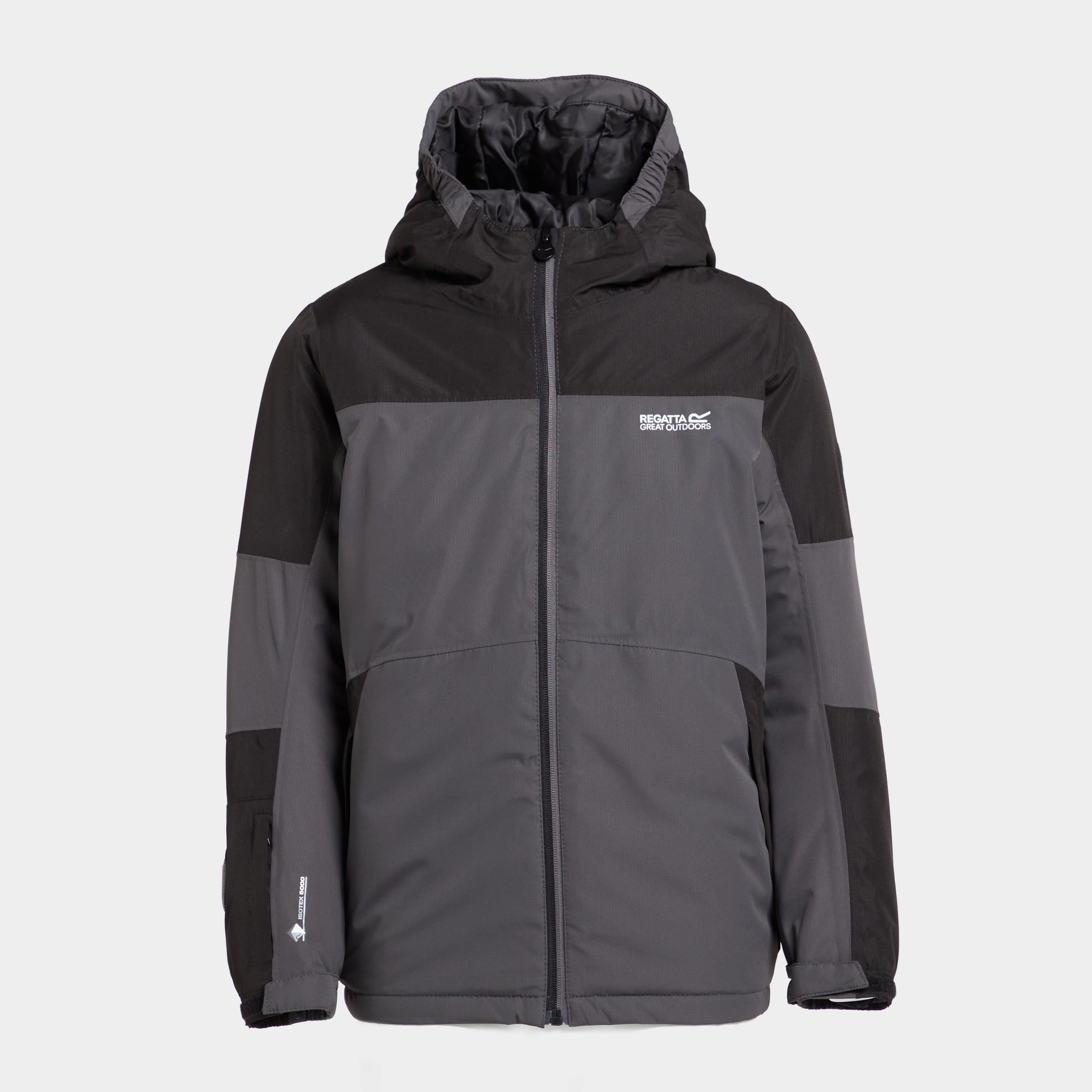 Kids Beamz II Waterproof Jacket Grey/Black - Image 10
