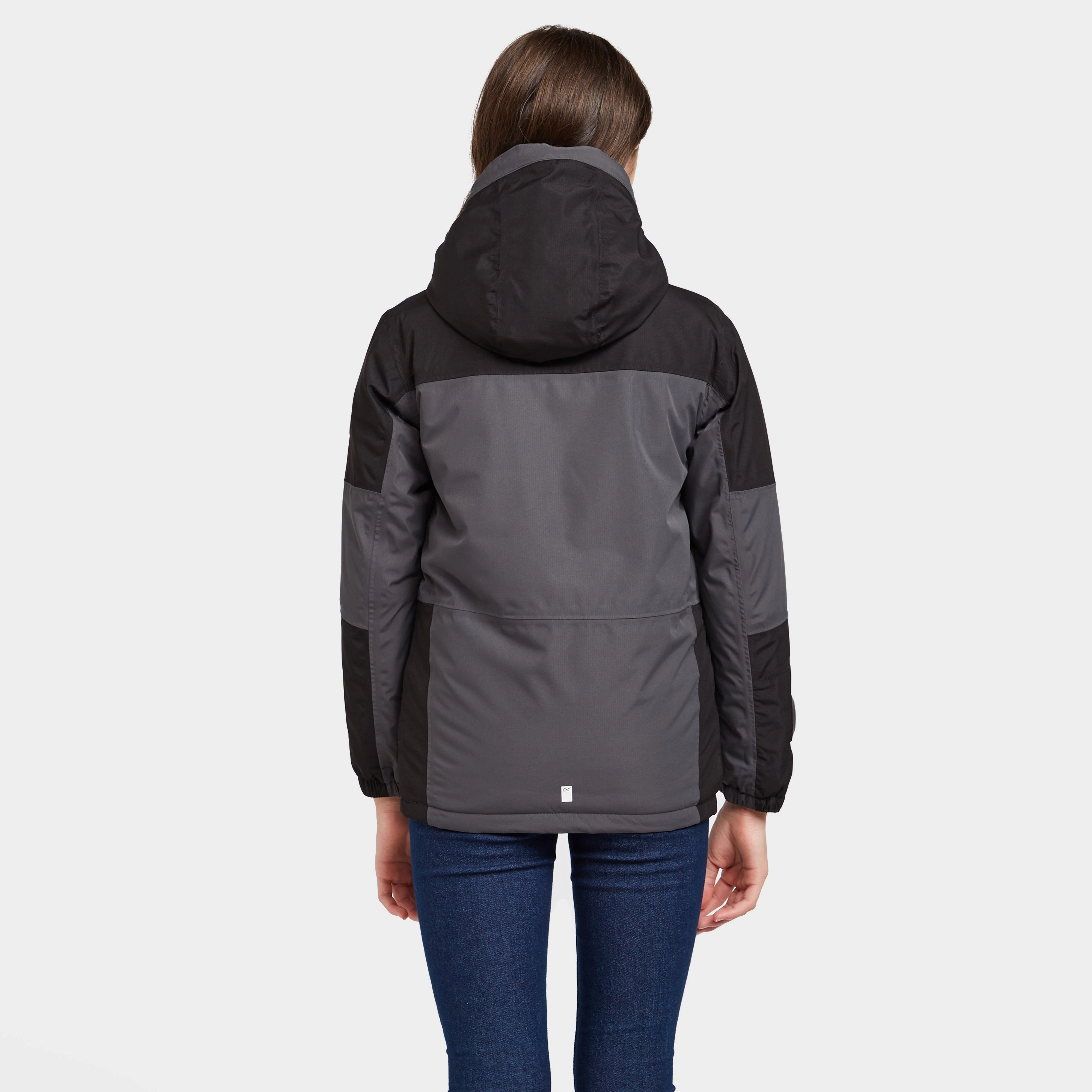 Kids Beamz II Waterproof Jacket Grey/Black - Image 2