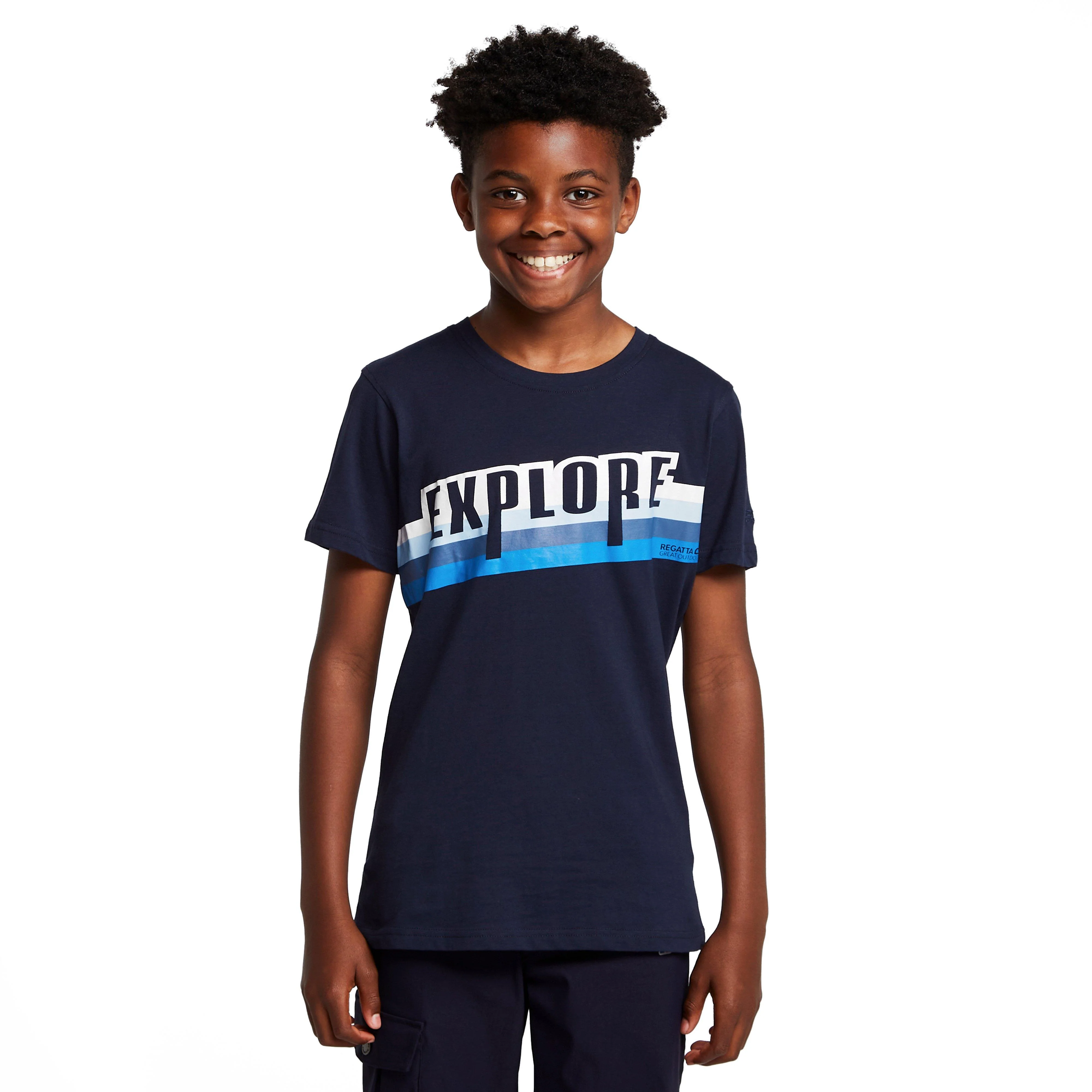 Kids' Bosley V T-Shirt Navy Explore - Image 6