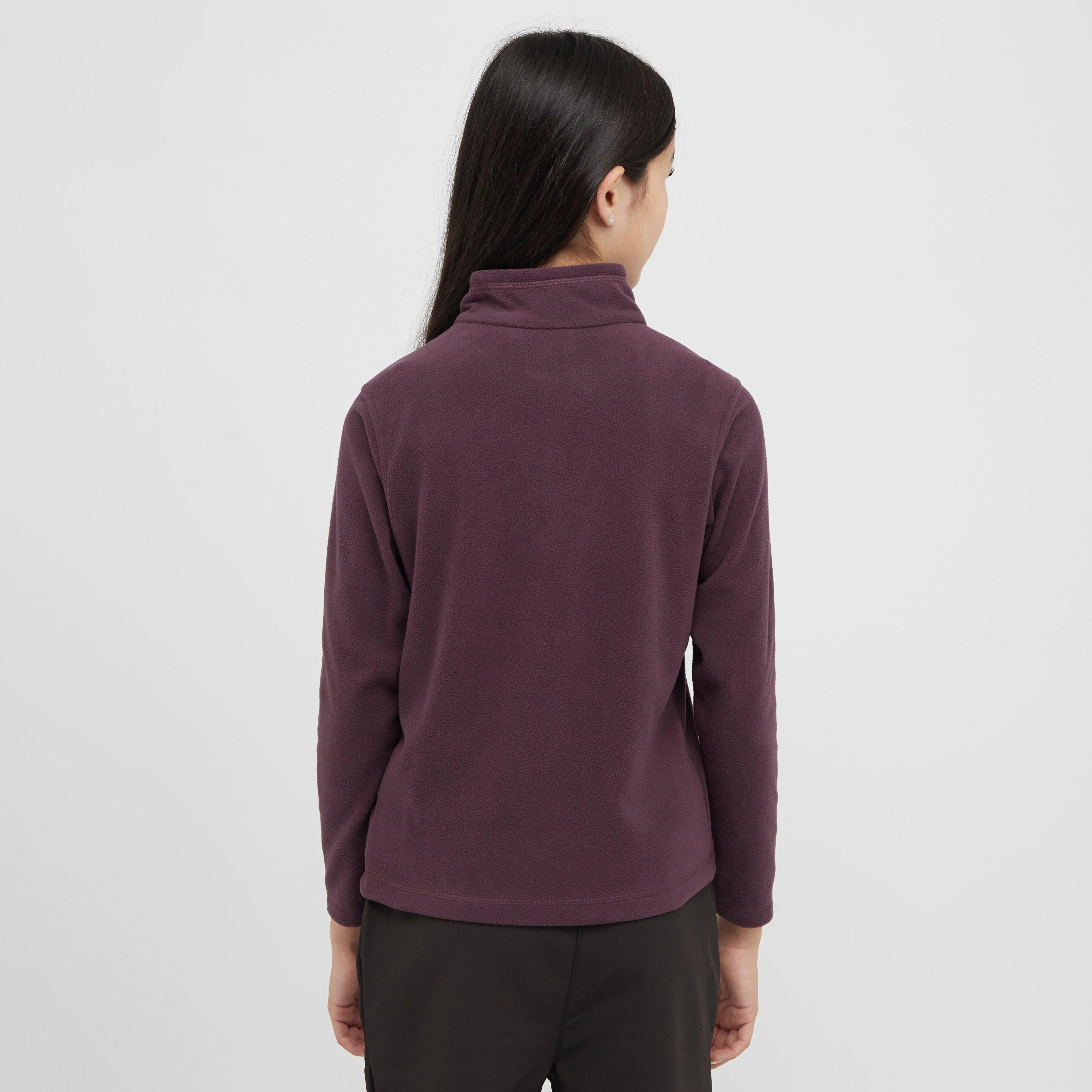 Kids Hot Shot II Half Zip Fleece Deep Plum - Image 2