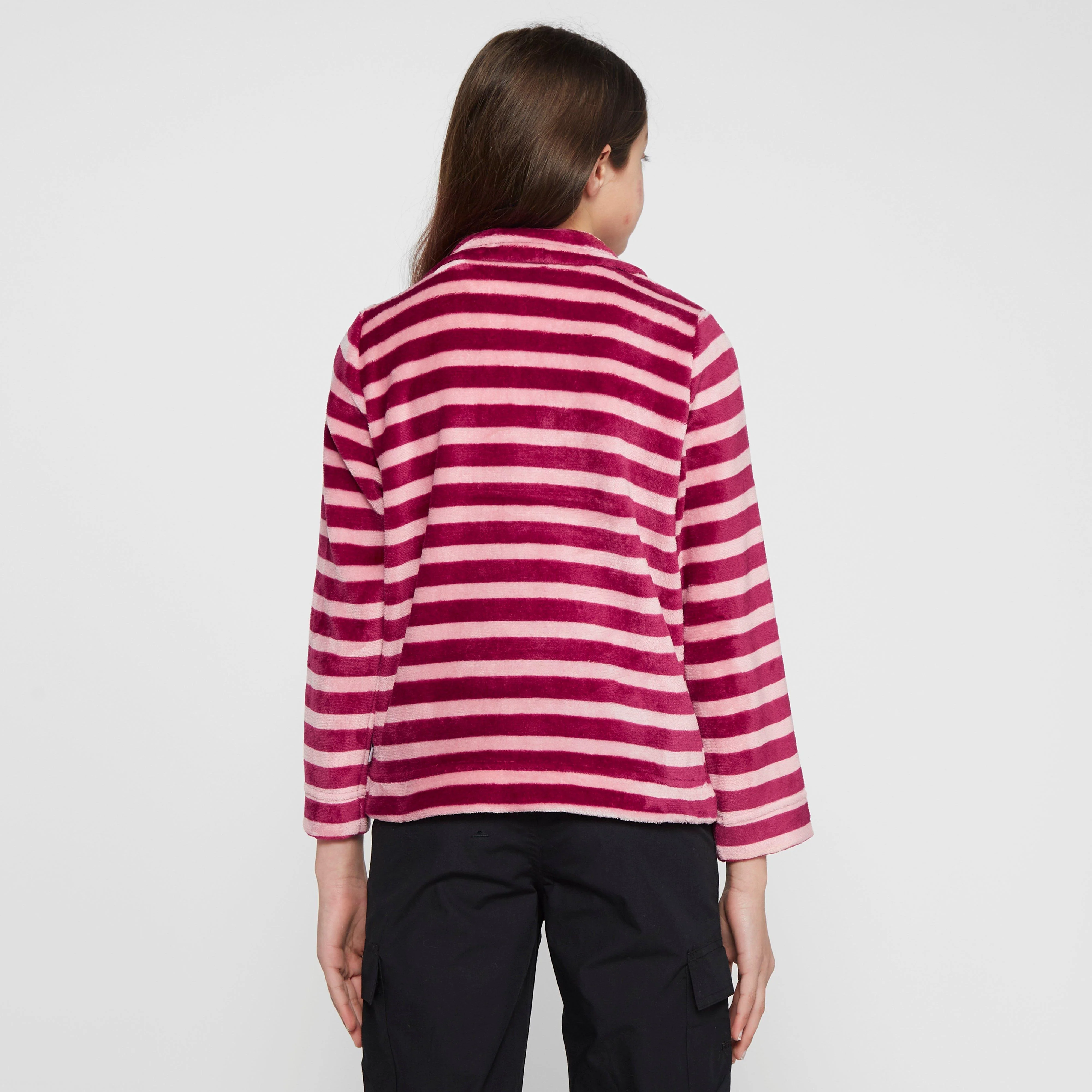 Kids Kamailie Half Zip Fleece Raspberry Radiance Stripe - Image 2