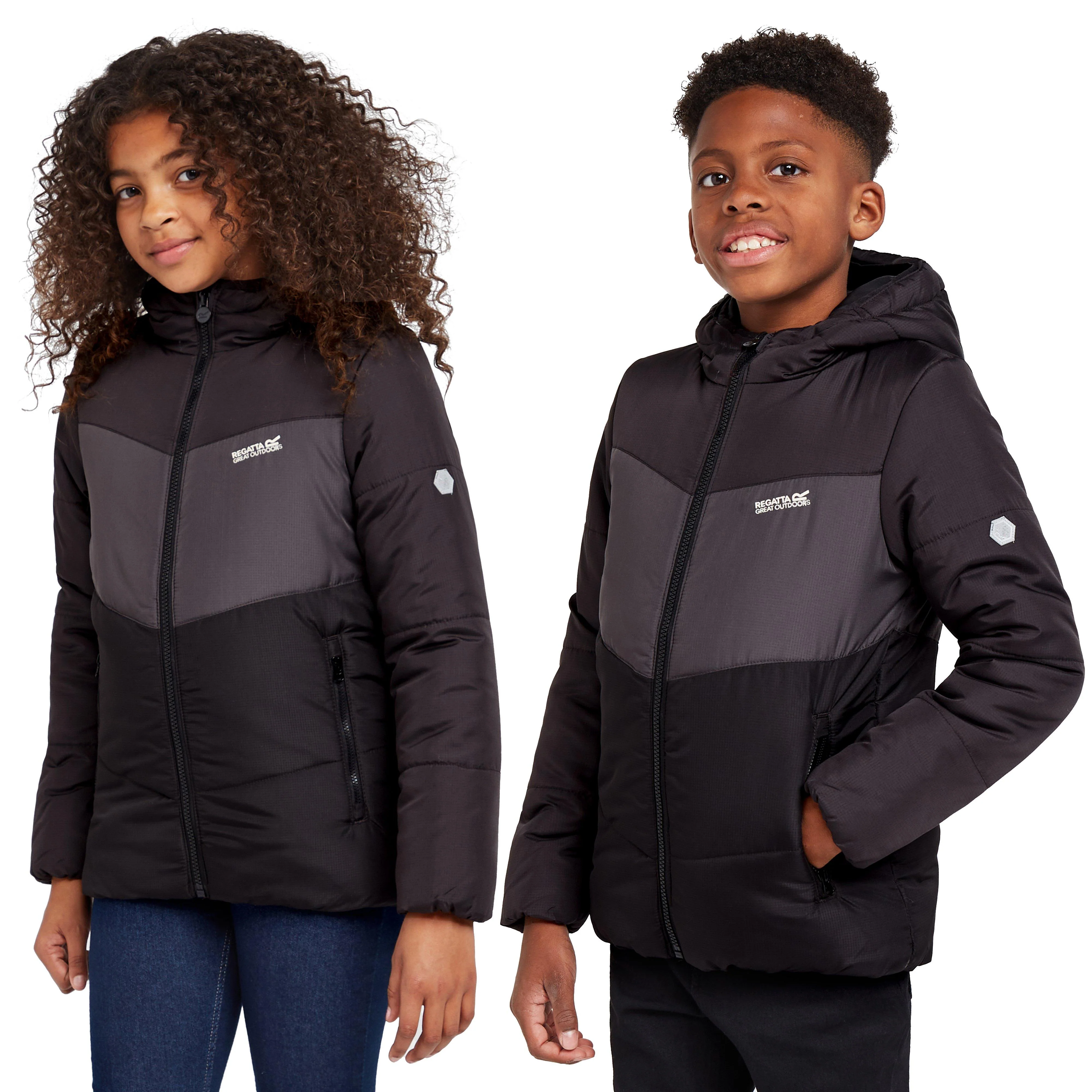 Kids Lofthouse VI Insulated Jacket Ash Dark Grey Black - Image 10