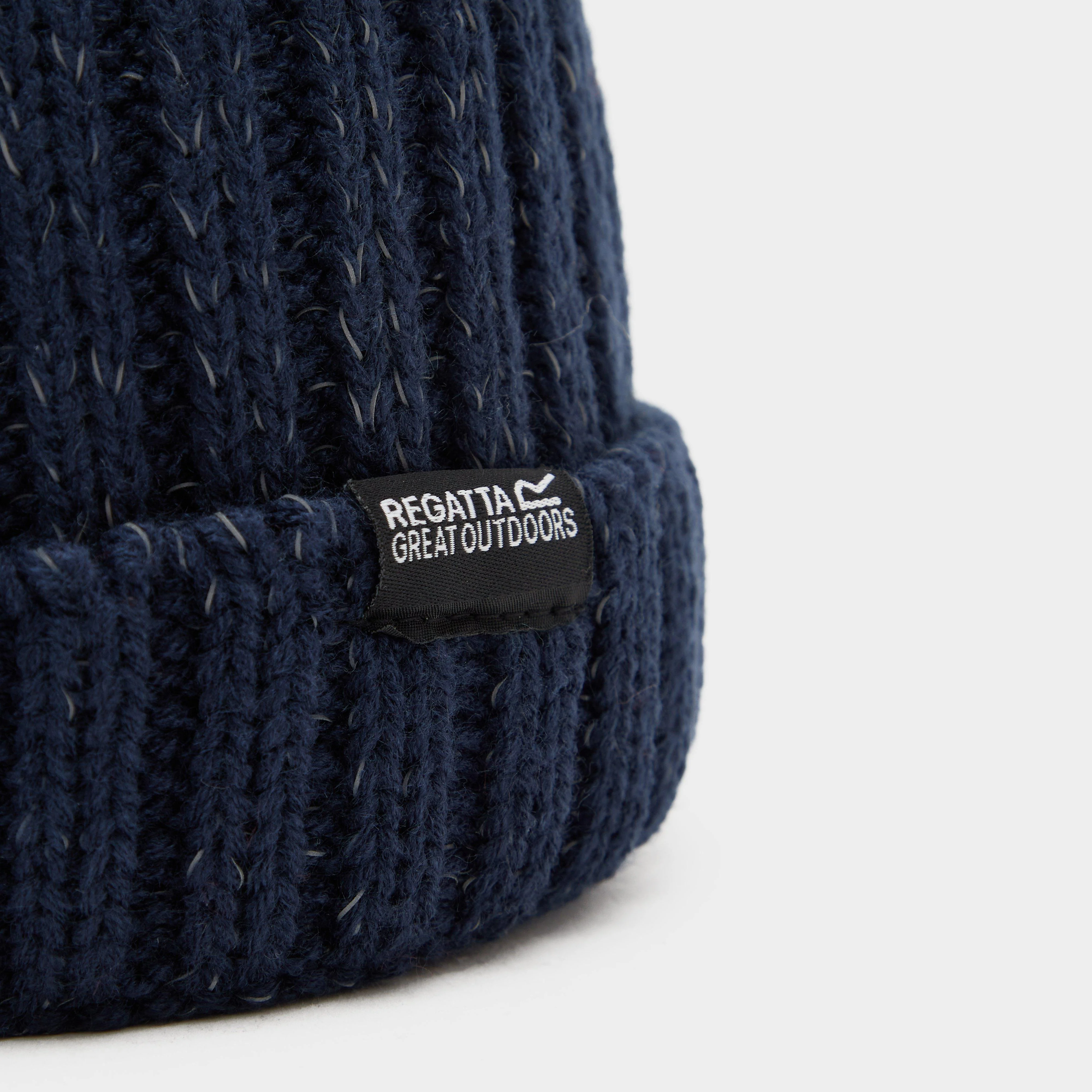 Kids Luminosity III Reflective Bobble Hat Navy - Image 3