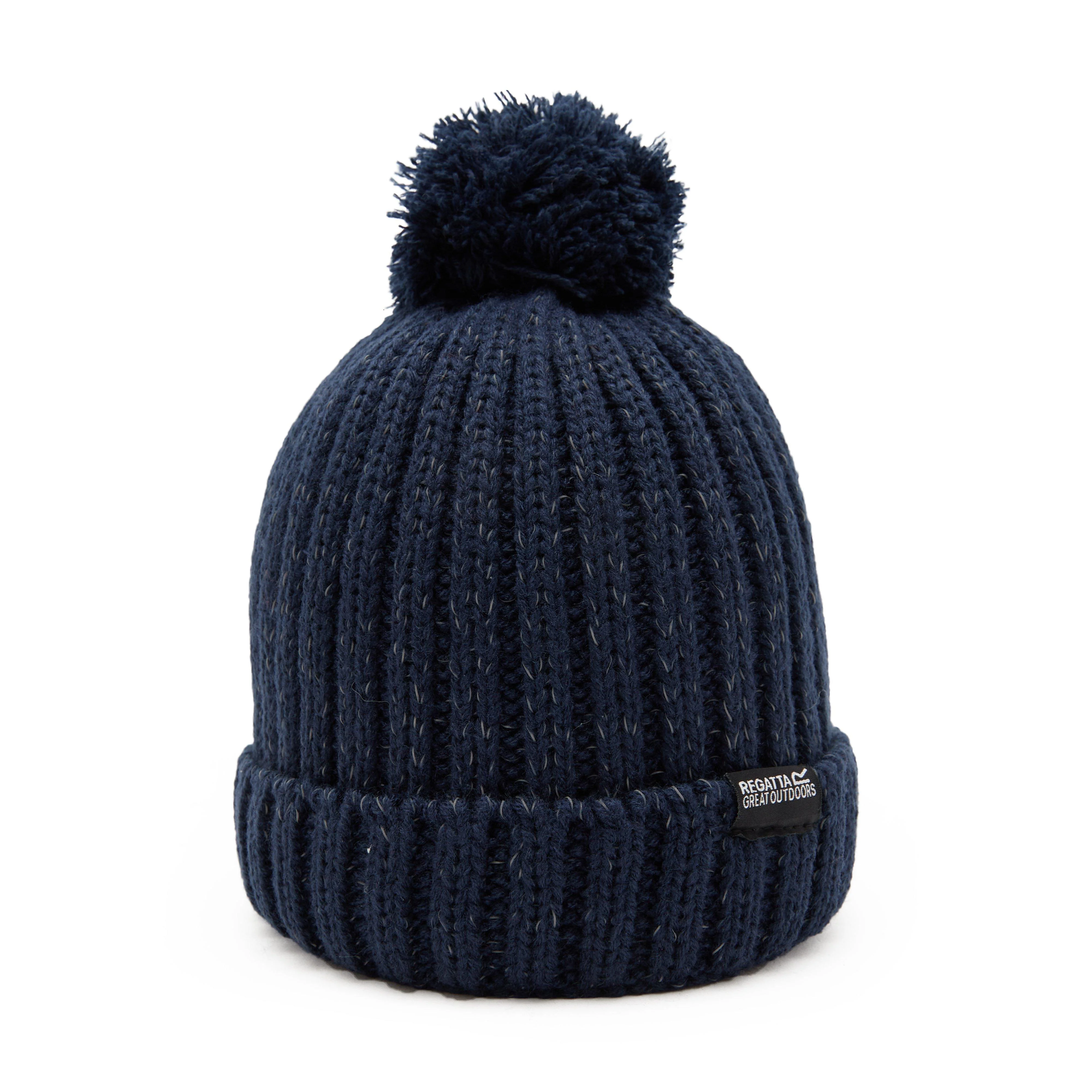 Kids Luminosity III Reflective Bobble Hat Navy - Image 4