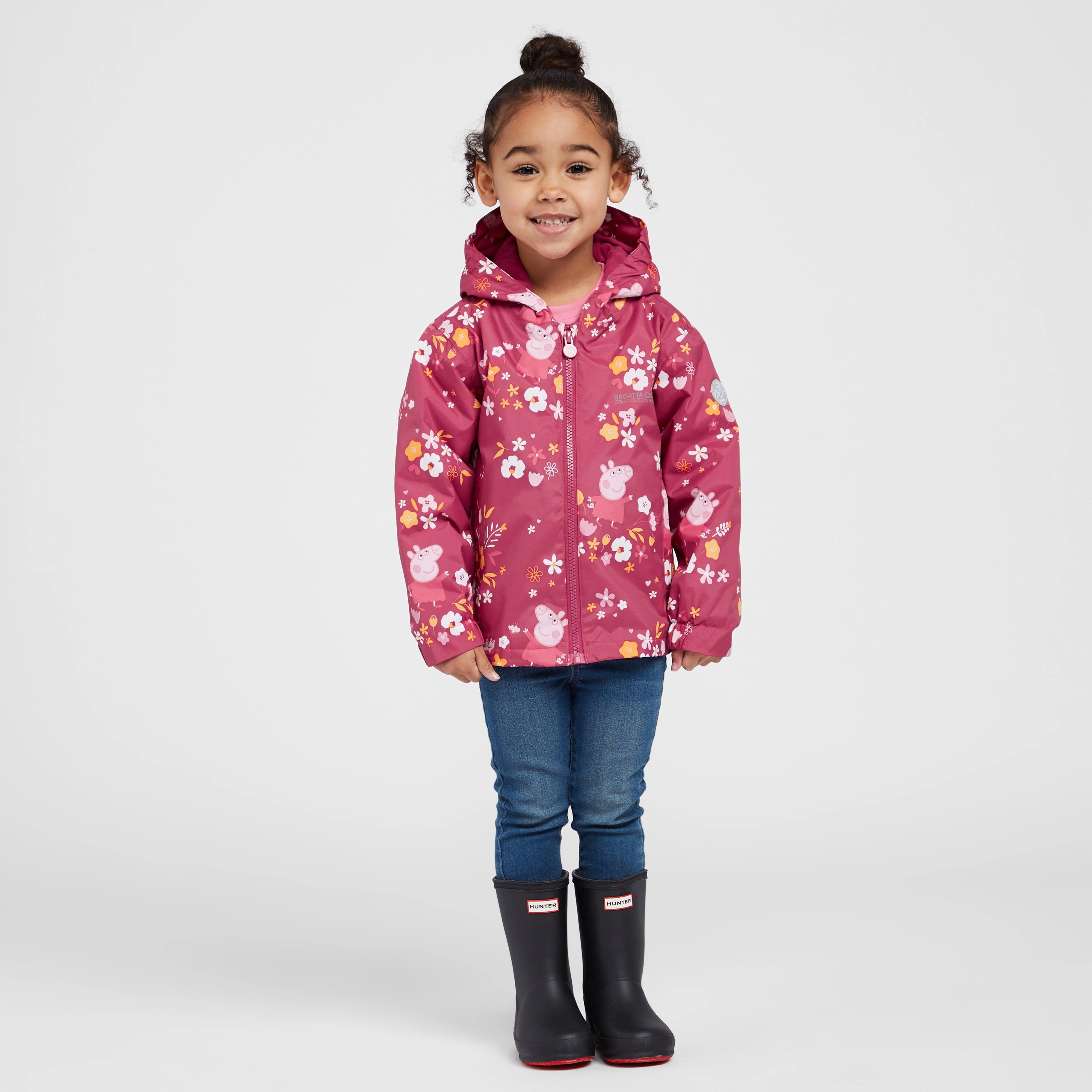 Kids Peppa Padded Muddy Puddle Jacket Pink - Image 3