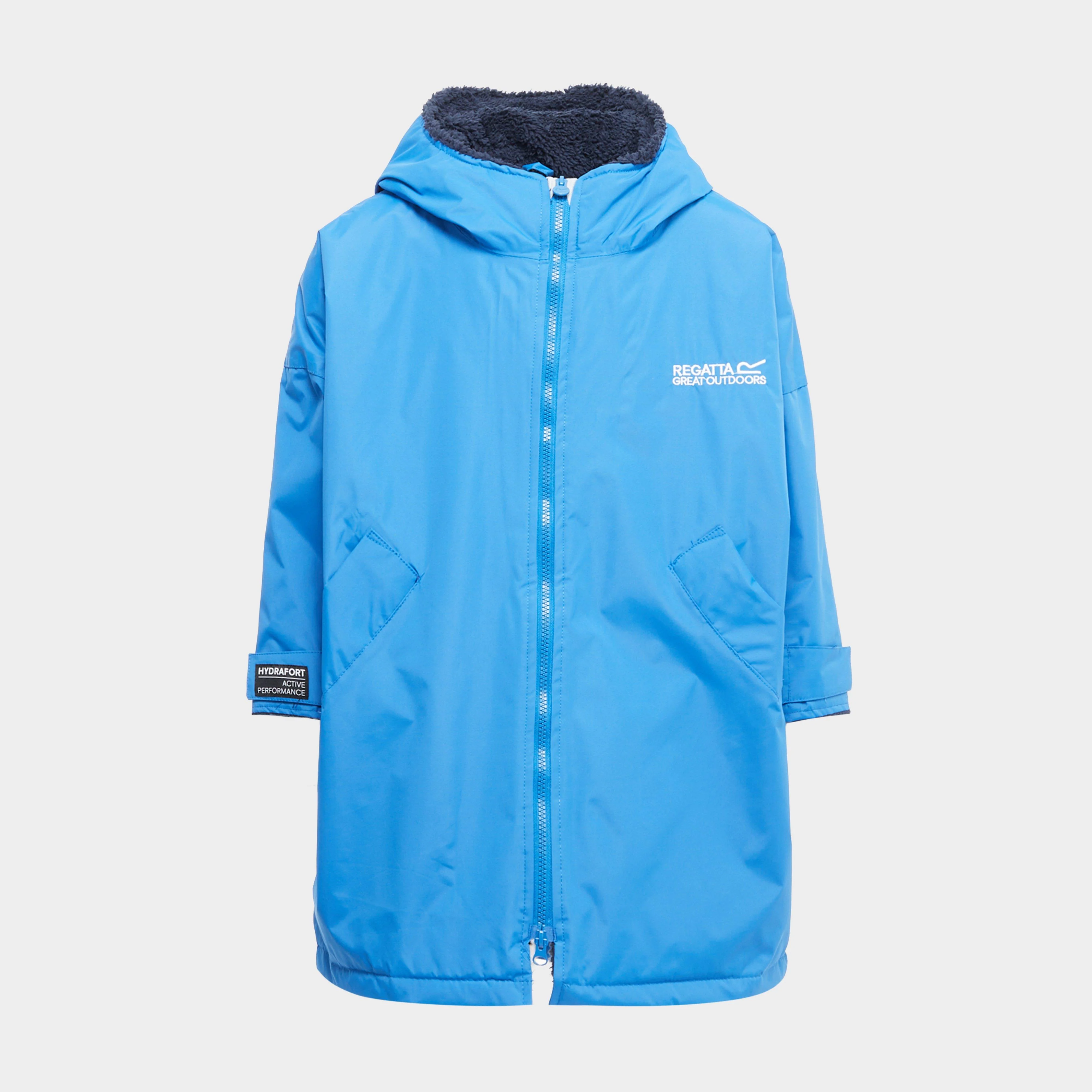 Kids Waterproof Robe Oxford Blue Navy - Image 11