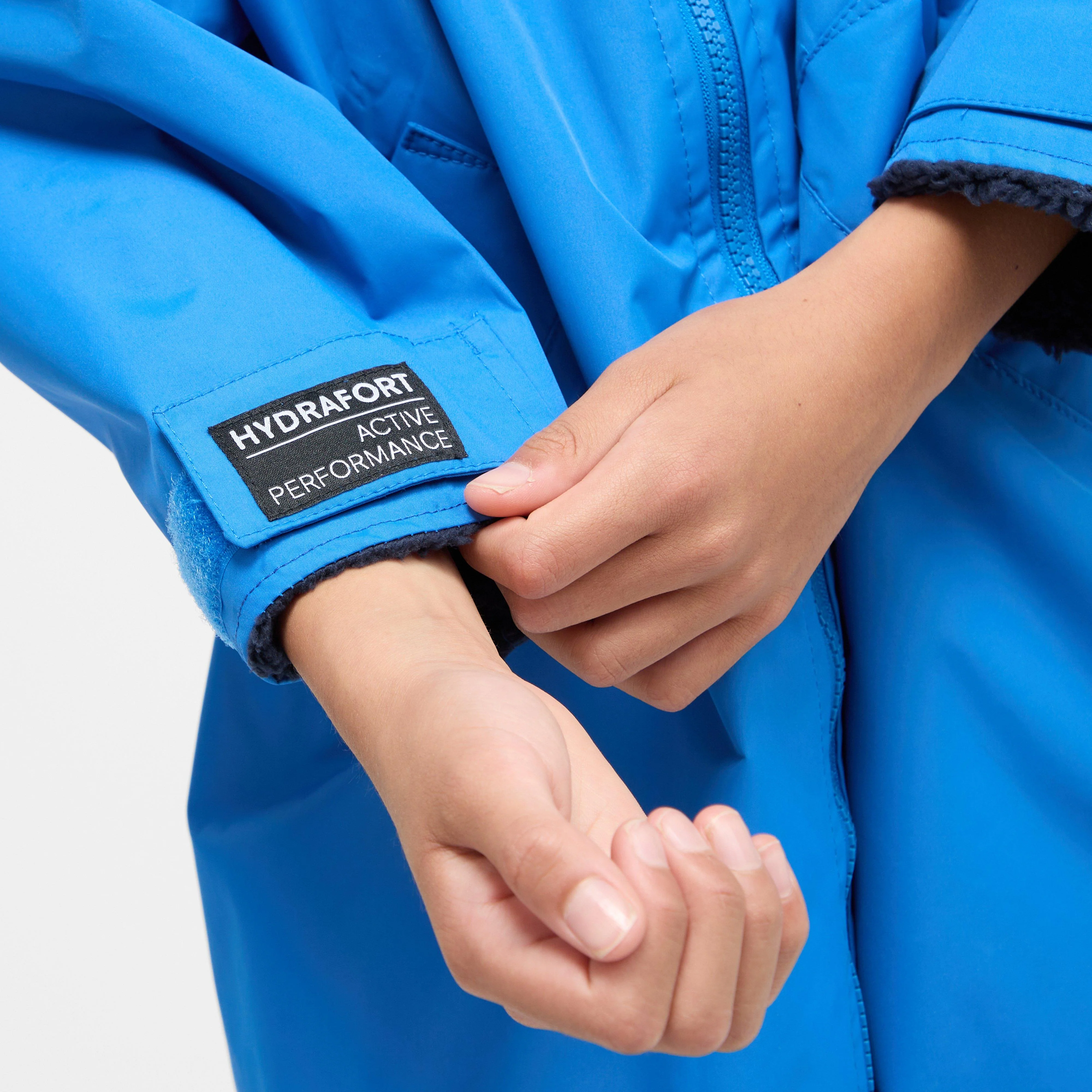 Kids Waterproof Robe Oxford Blue Navy - Image 8