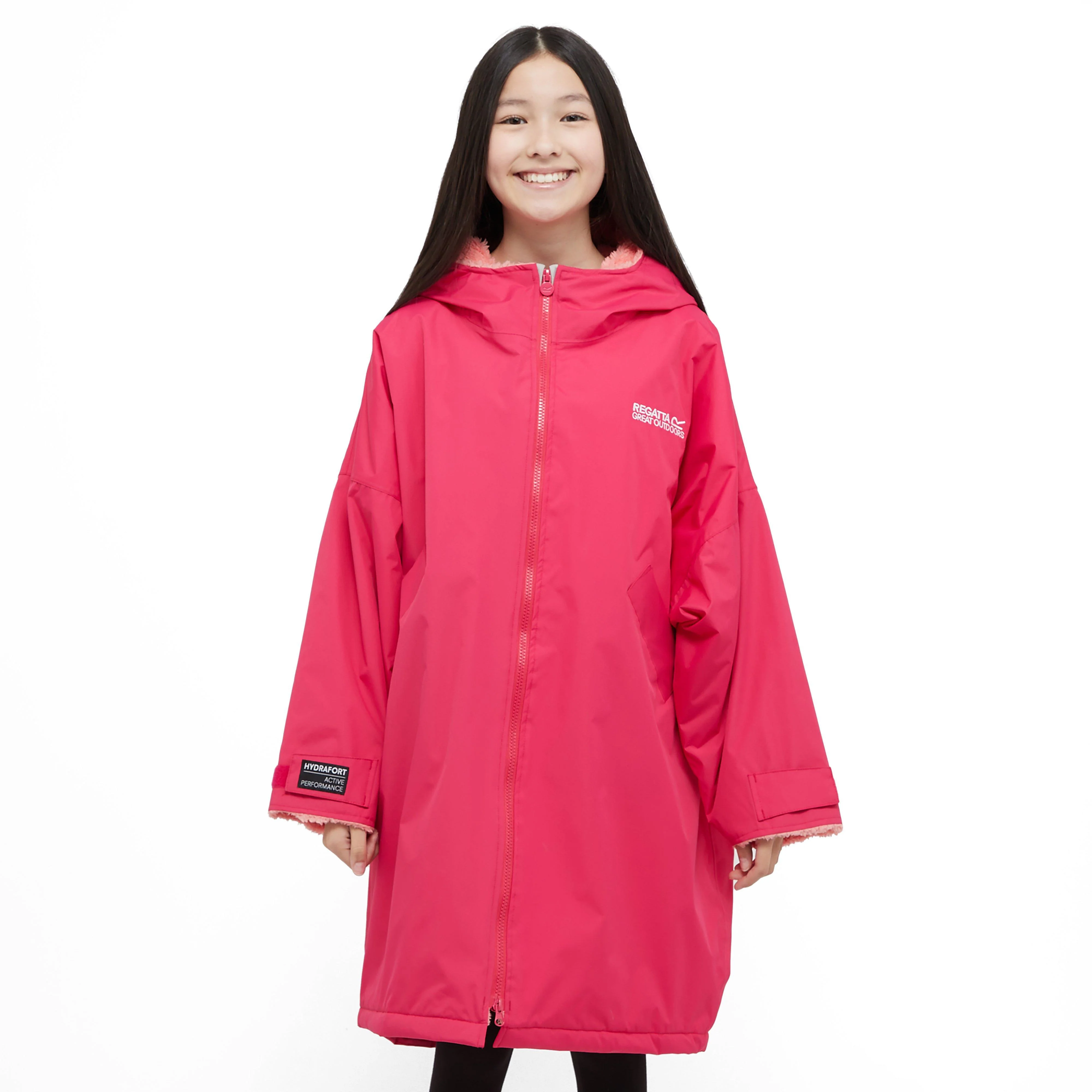 Kids Waterproof Robe Pink Potion Shell - Image 11
