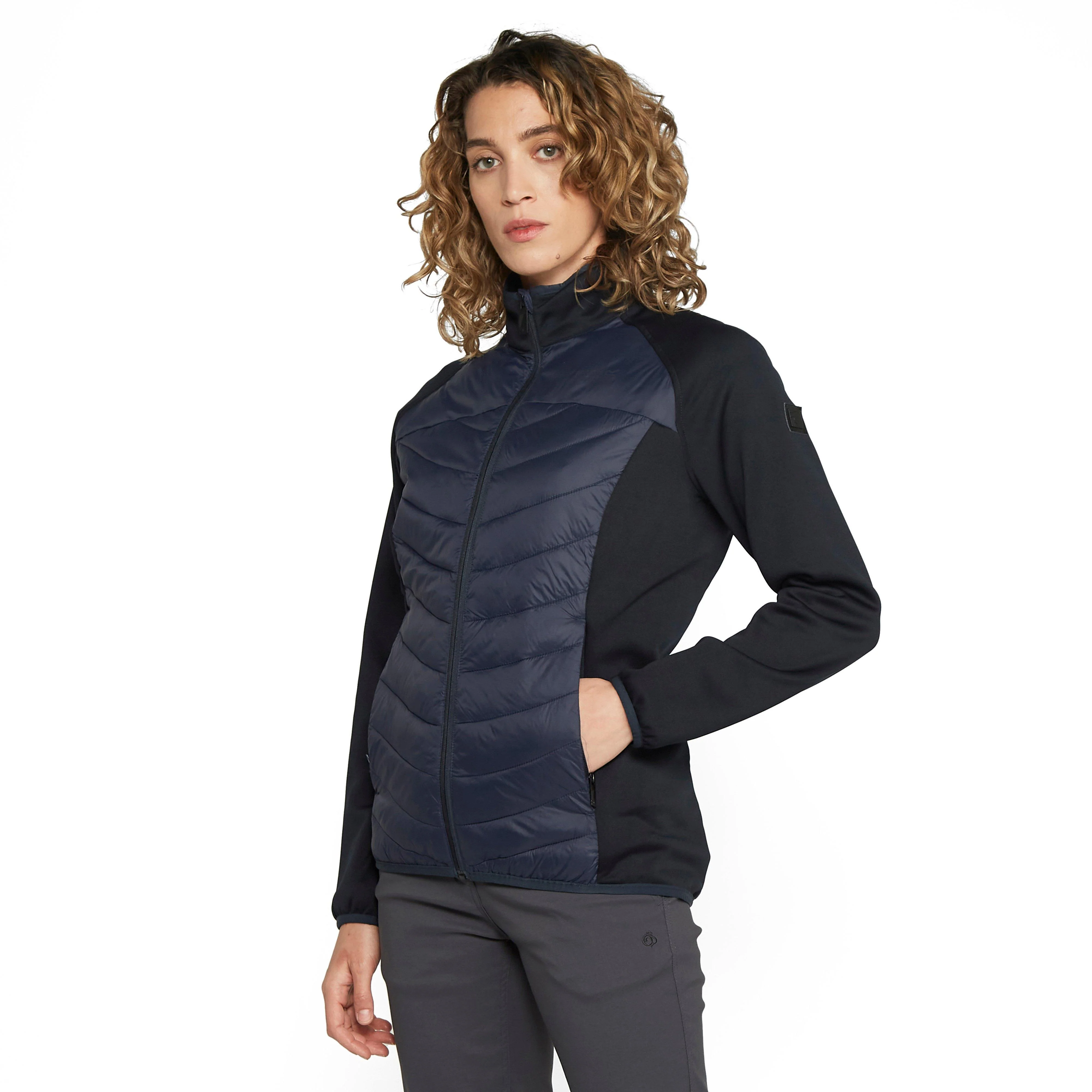 Ladies Clumber II Hybrid Jacket Navy - Image 9