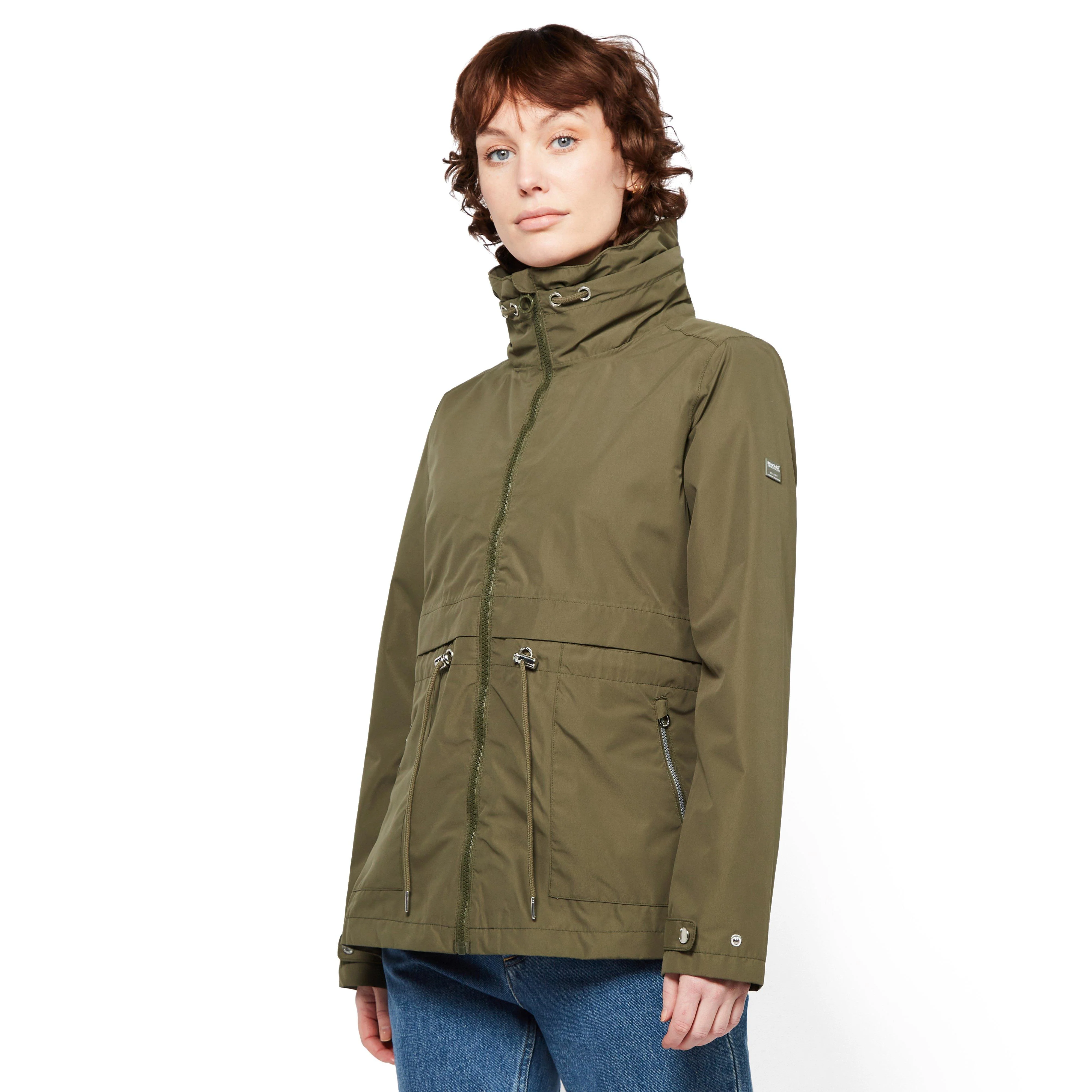 Ladies Nadira Waterproof Jacket Khaki - Image 12