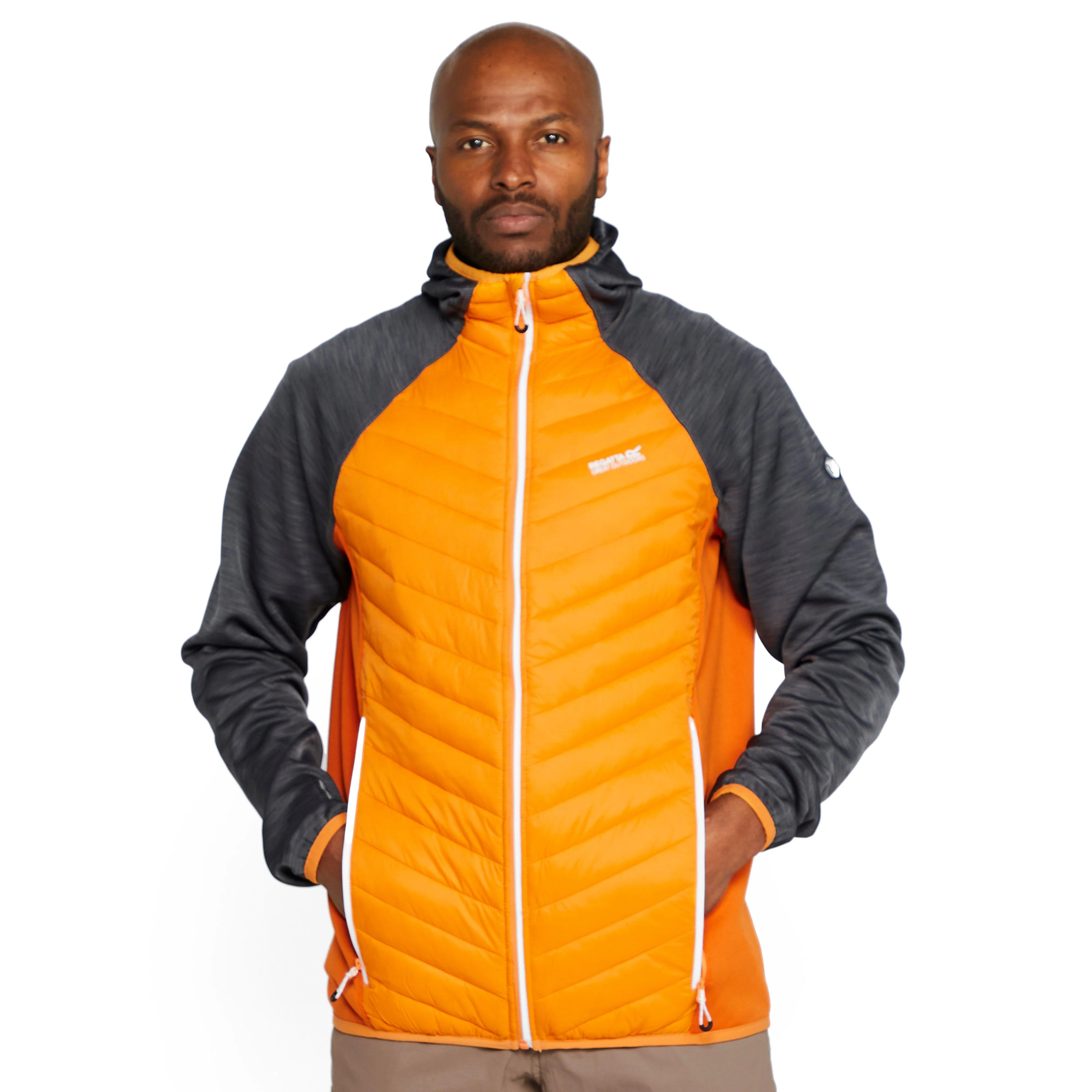 Mens Anderson VI Hybrid Insulated Jacket Flame Orange/Light Grey Marl/Fox - Image 10