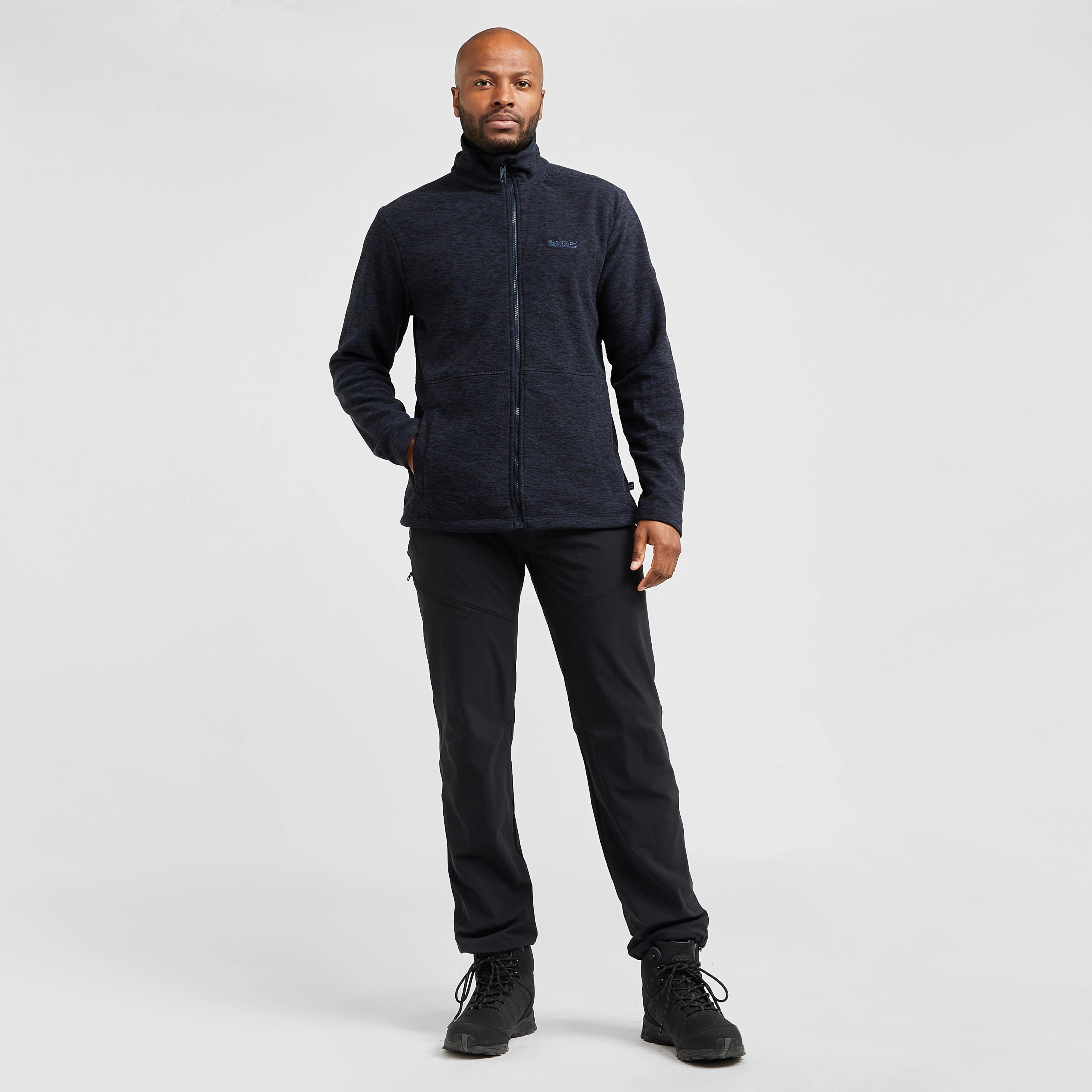 Mens Eildon Full Zip Fleece Navy - Image 3