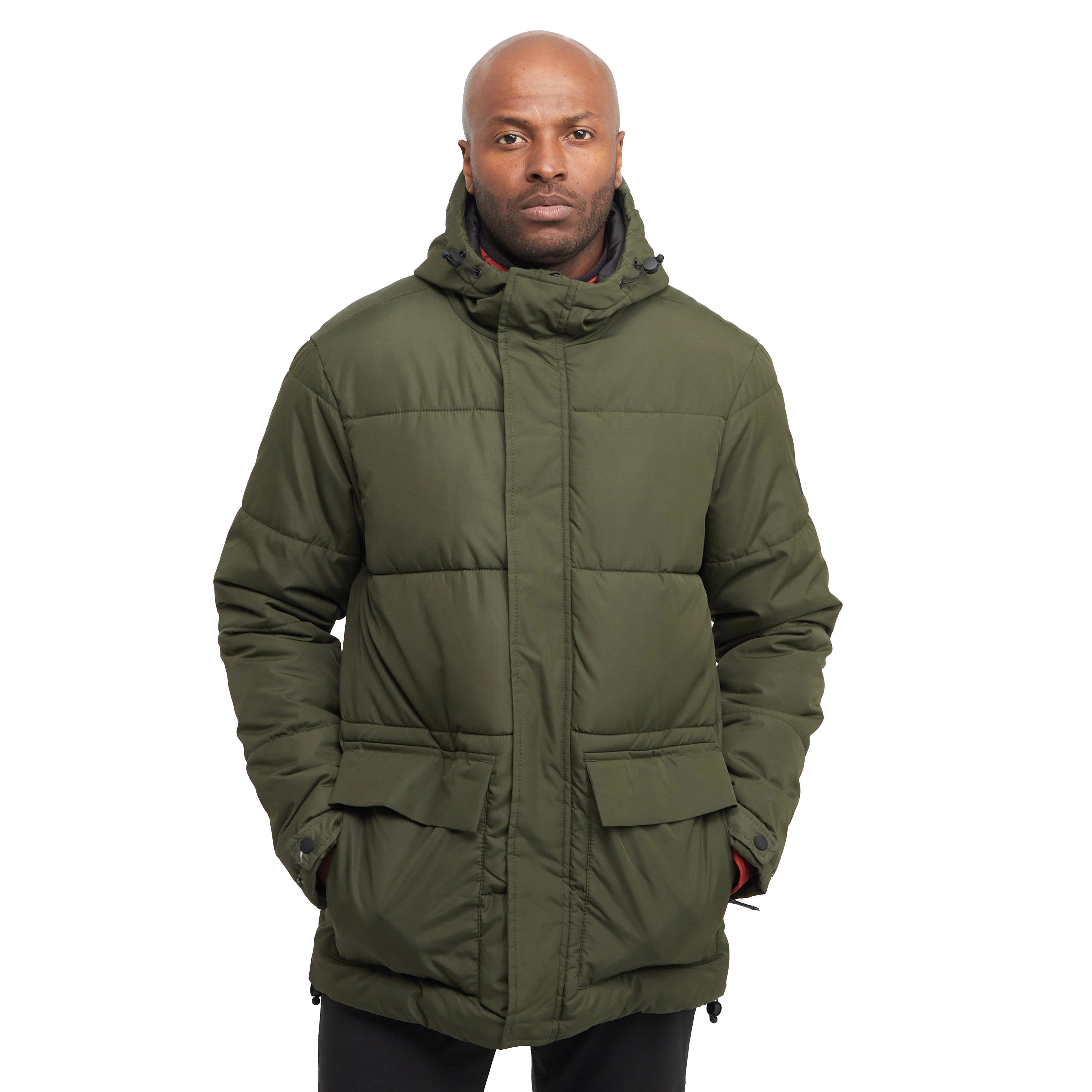 Mens Falkner Baffles Jacket Dark Khaki - Image 13