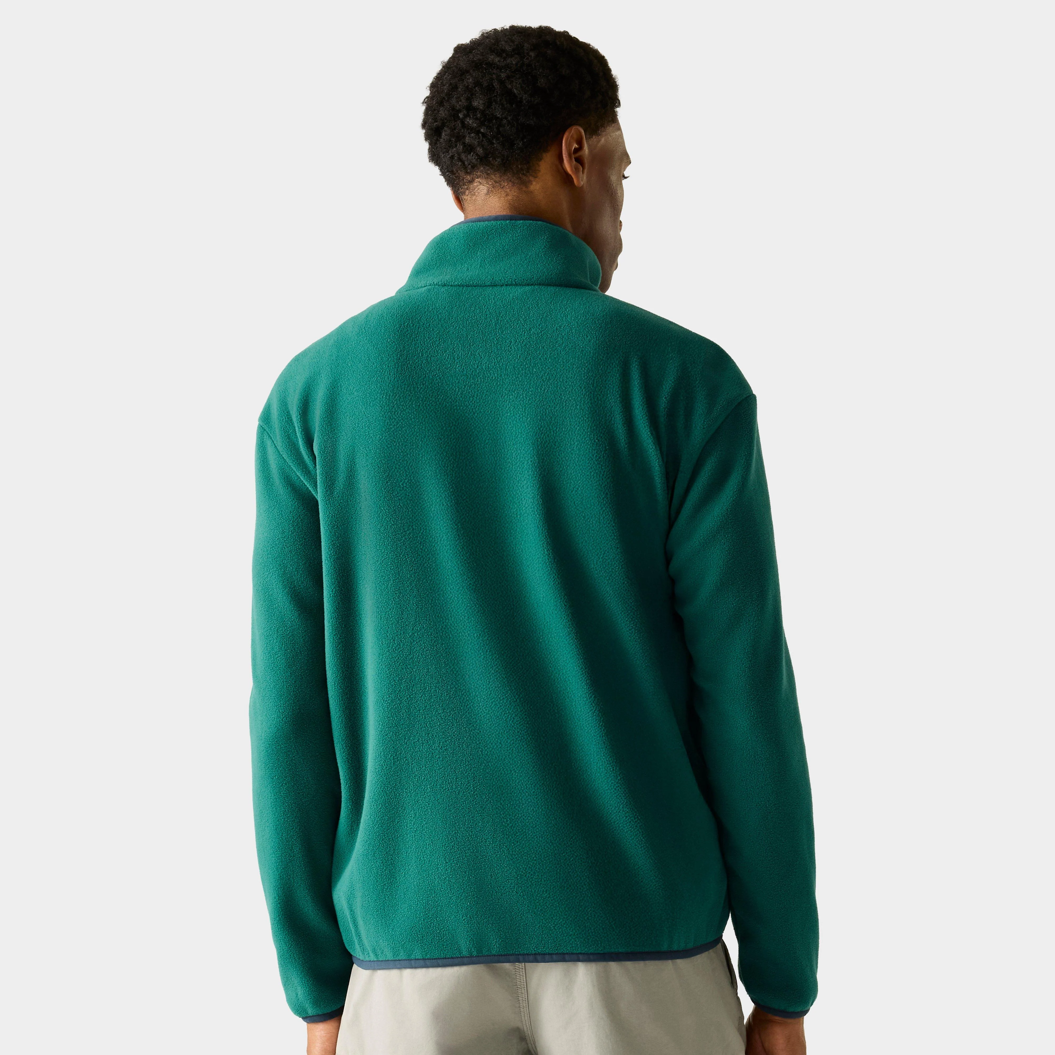 Men's Frankie Half Zip Fleece Green - Image 2