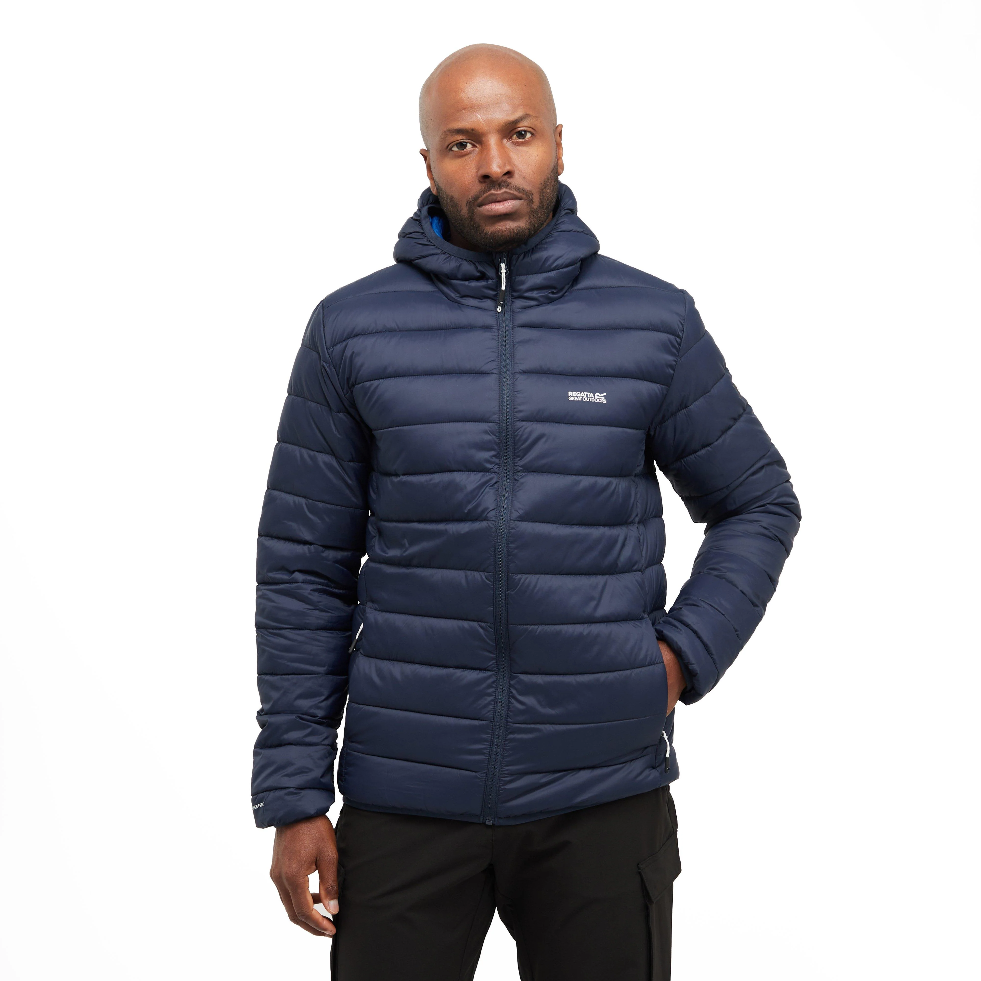 Mens Hooded Marizion Baffled Jacket Navy Olympian Blue - Image 8