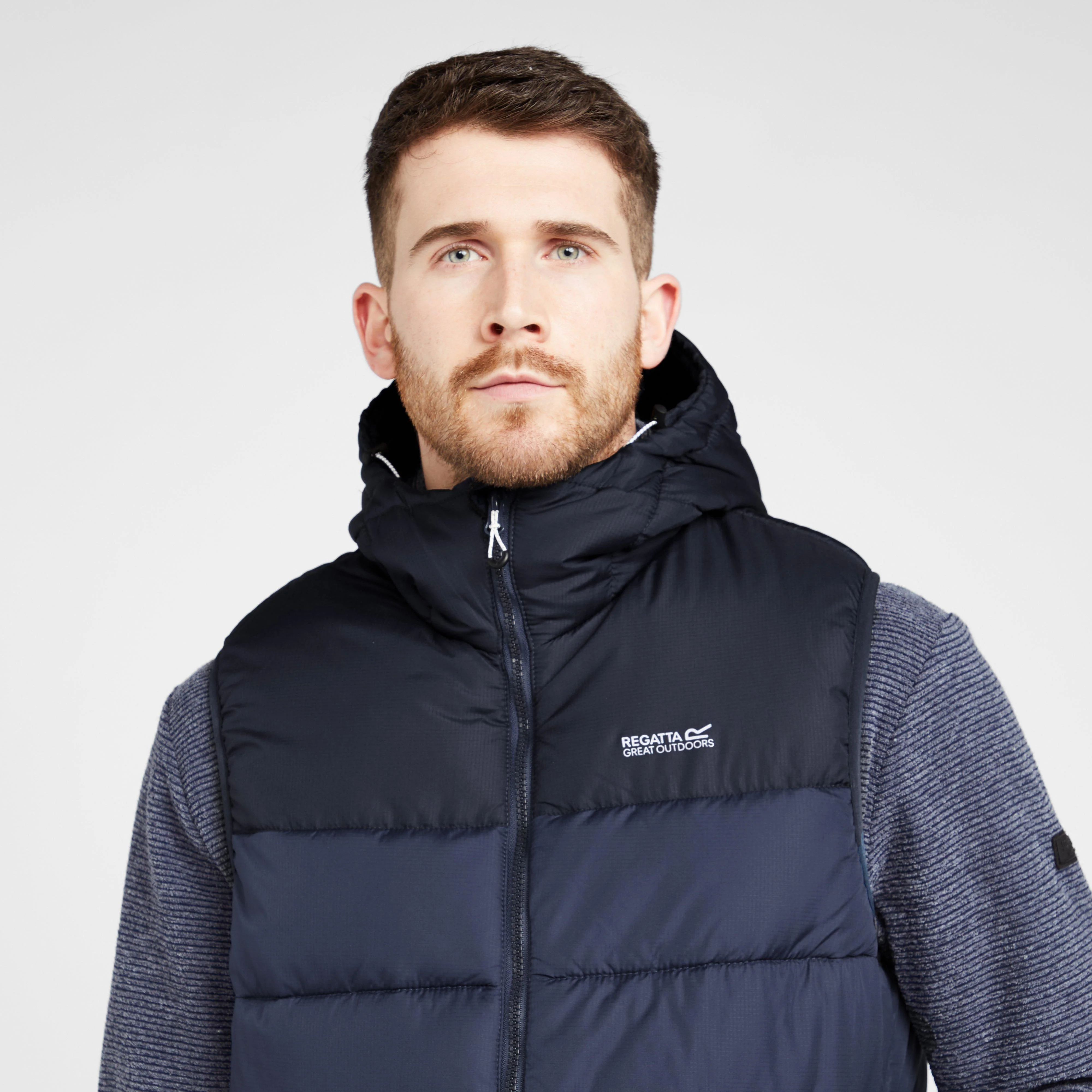 Mens Nevado Heavyweight Bodywarmer Black/Dark Grey - Image 6