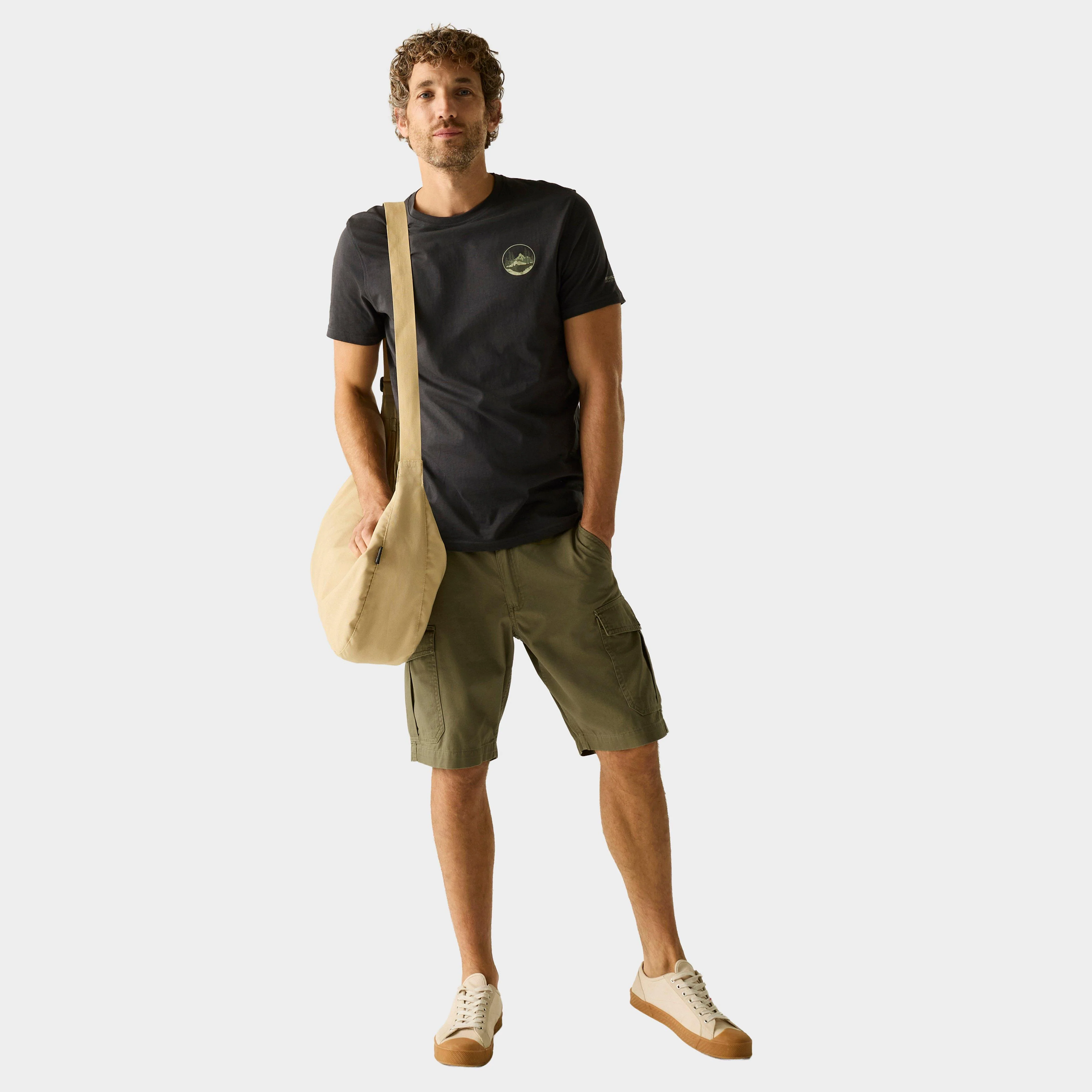 Men's Ruwan Shorts Khaki - Image 3