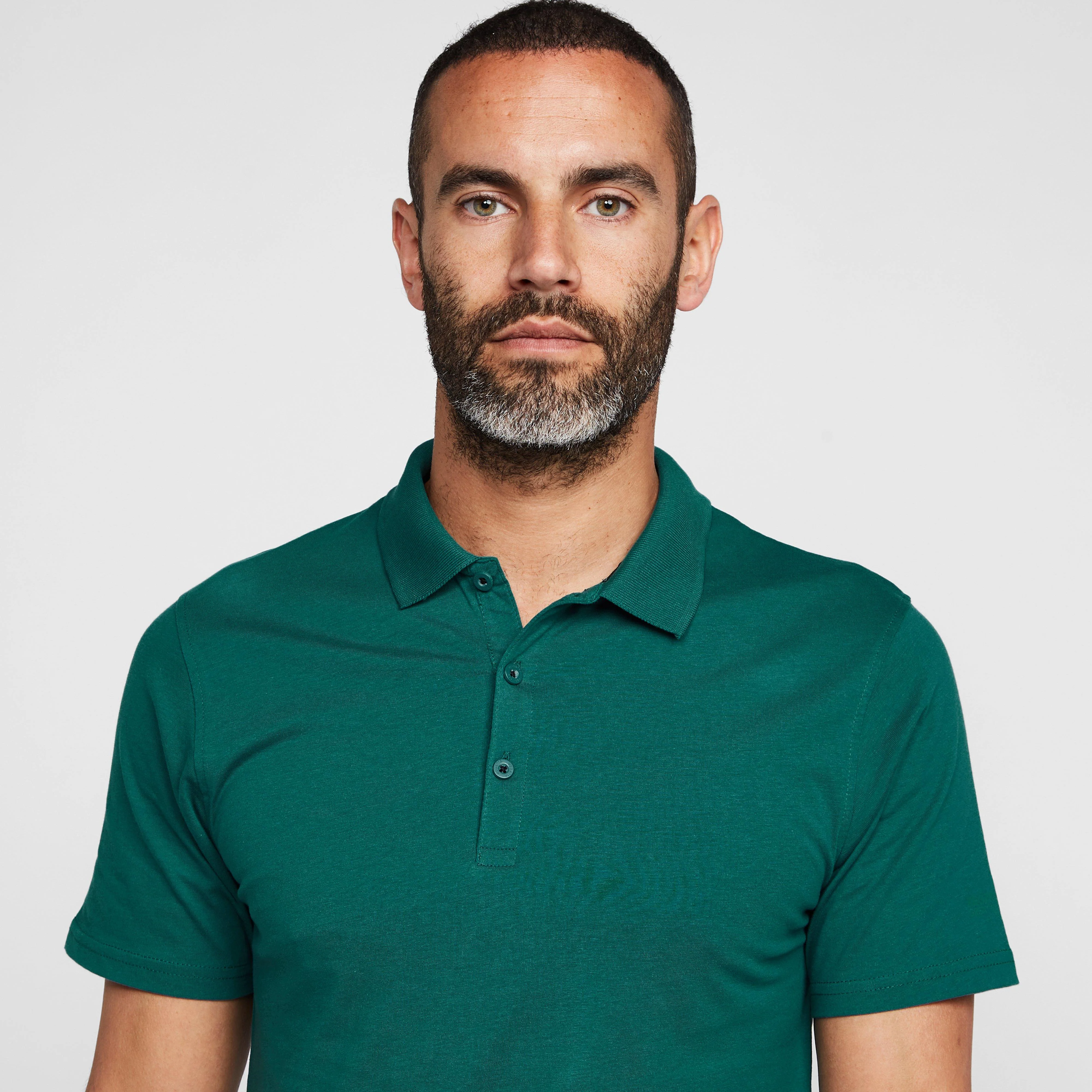 Mens Sinton Polo Shirt Pacific Green - Image 4