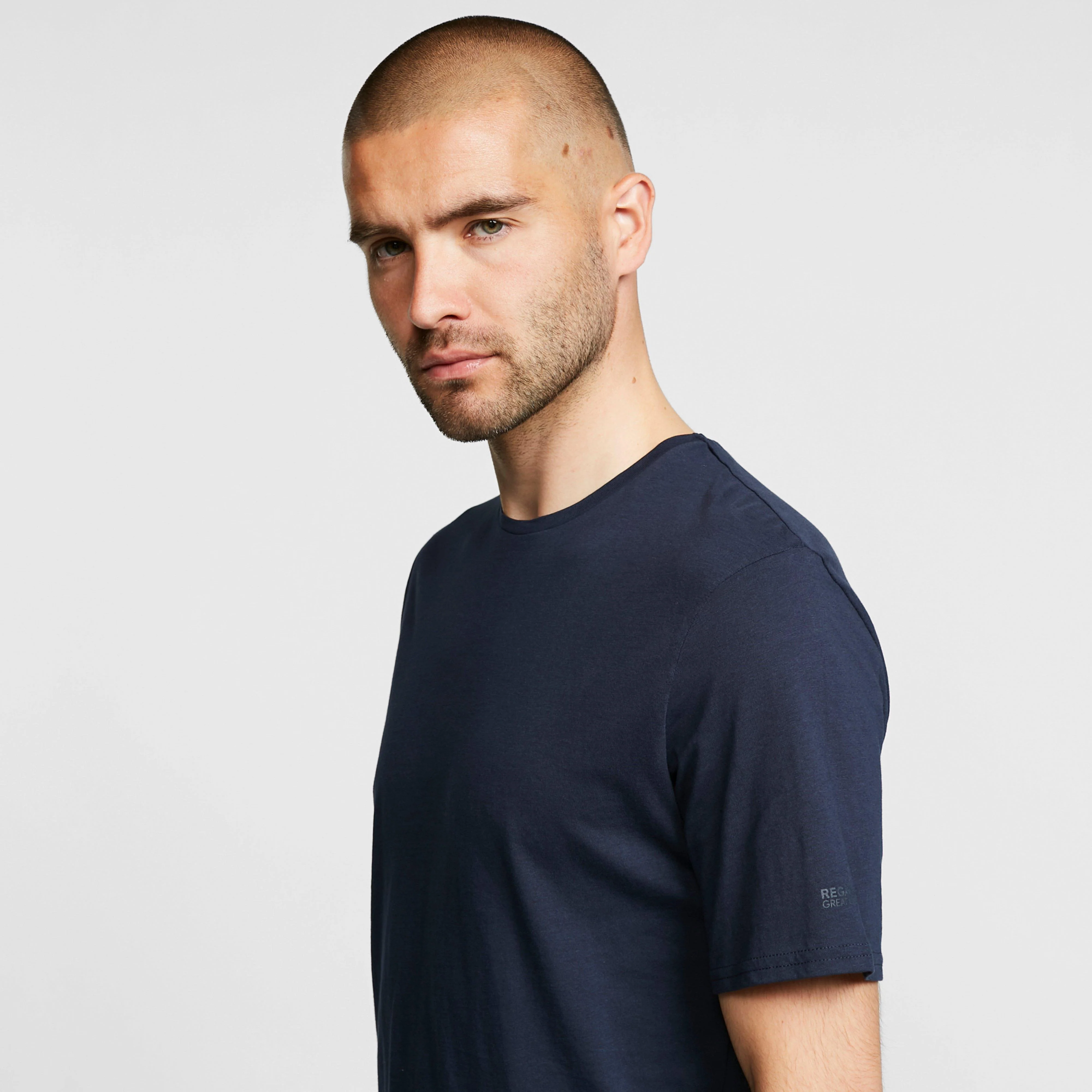 Mens Tait T-Shirt Navy - Image 4
