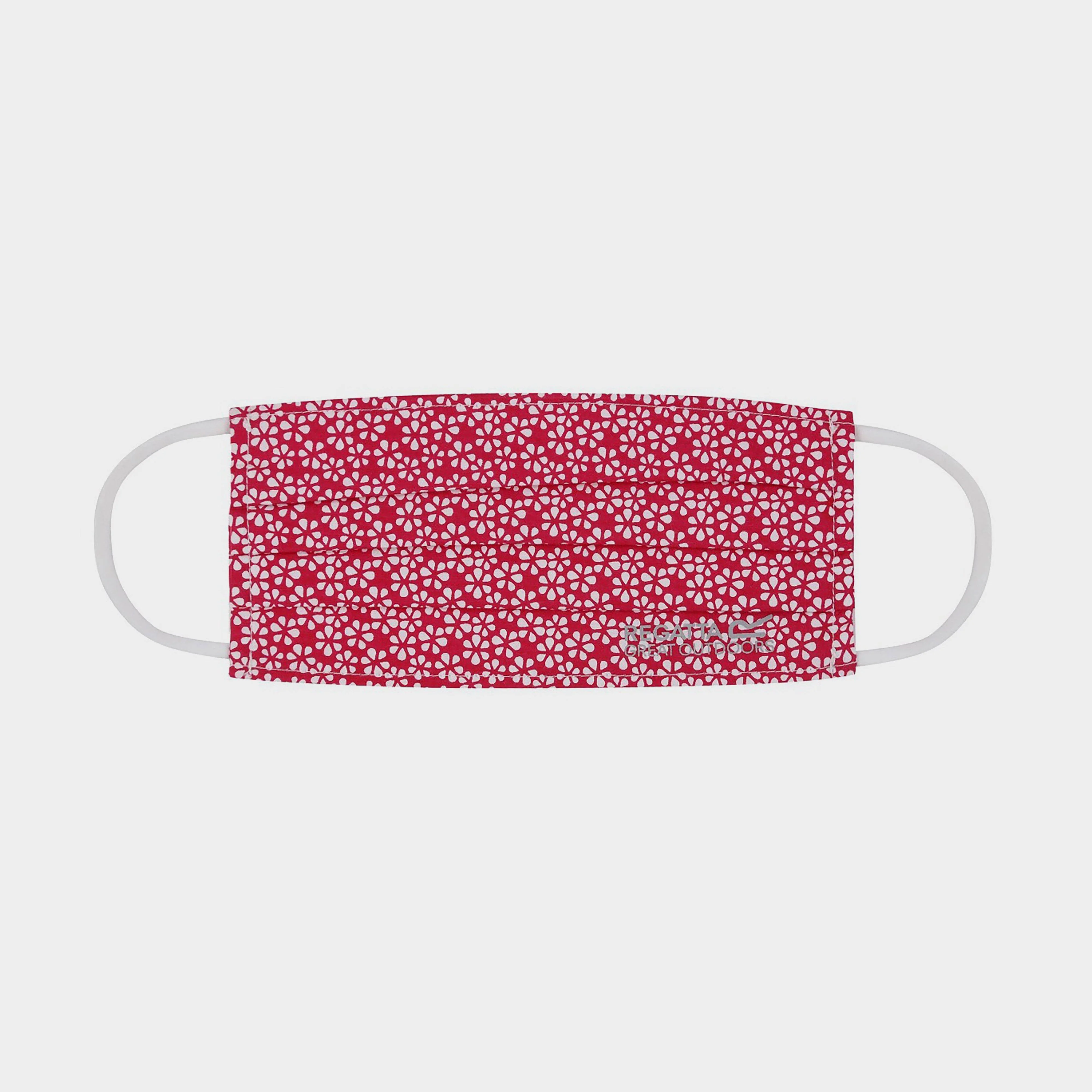 Triple Layer Face Covering 3 Pack Dark Cerise Scattered Floral - Image 3