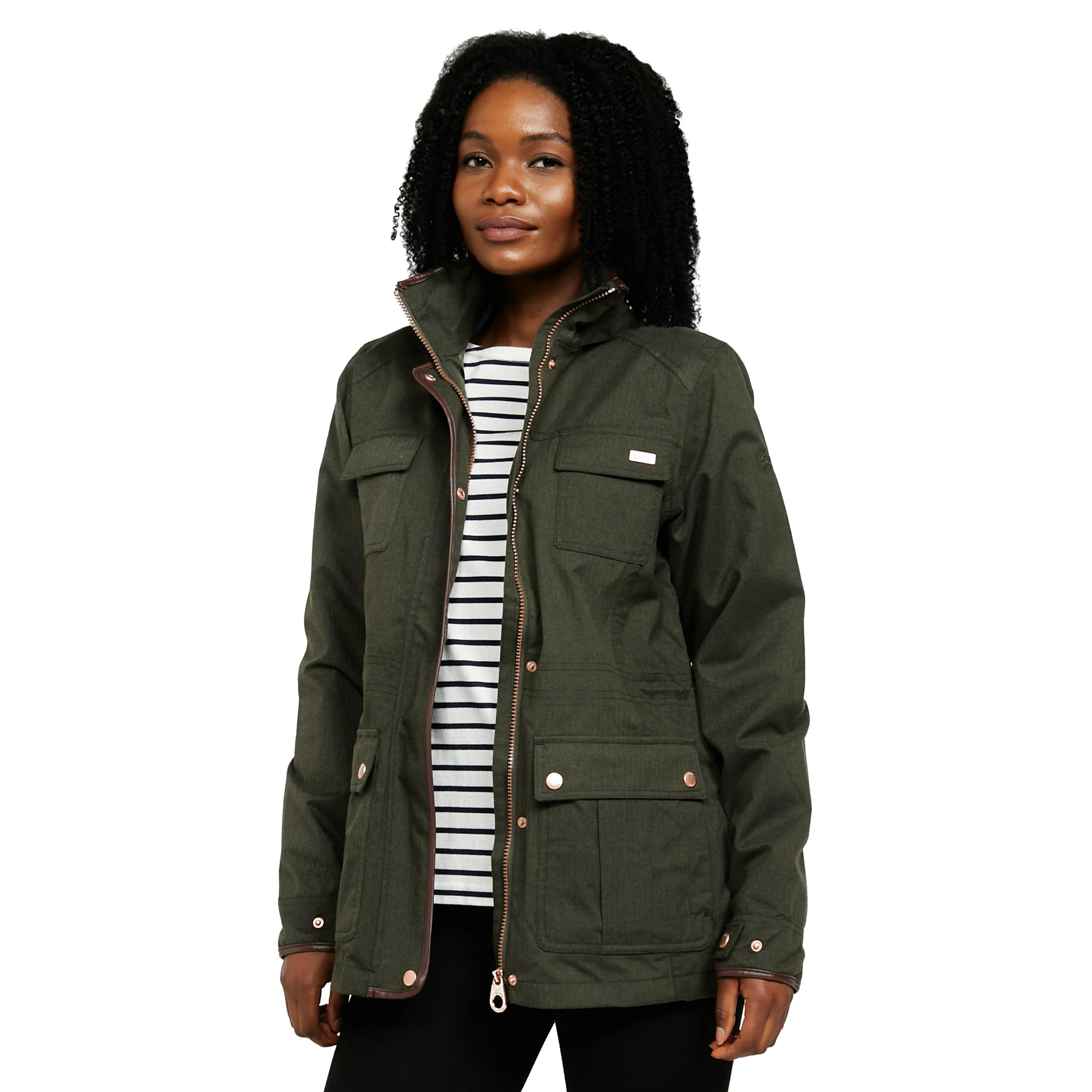 Womens Alixa Waterproof Jacket Green - Image 10