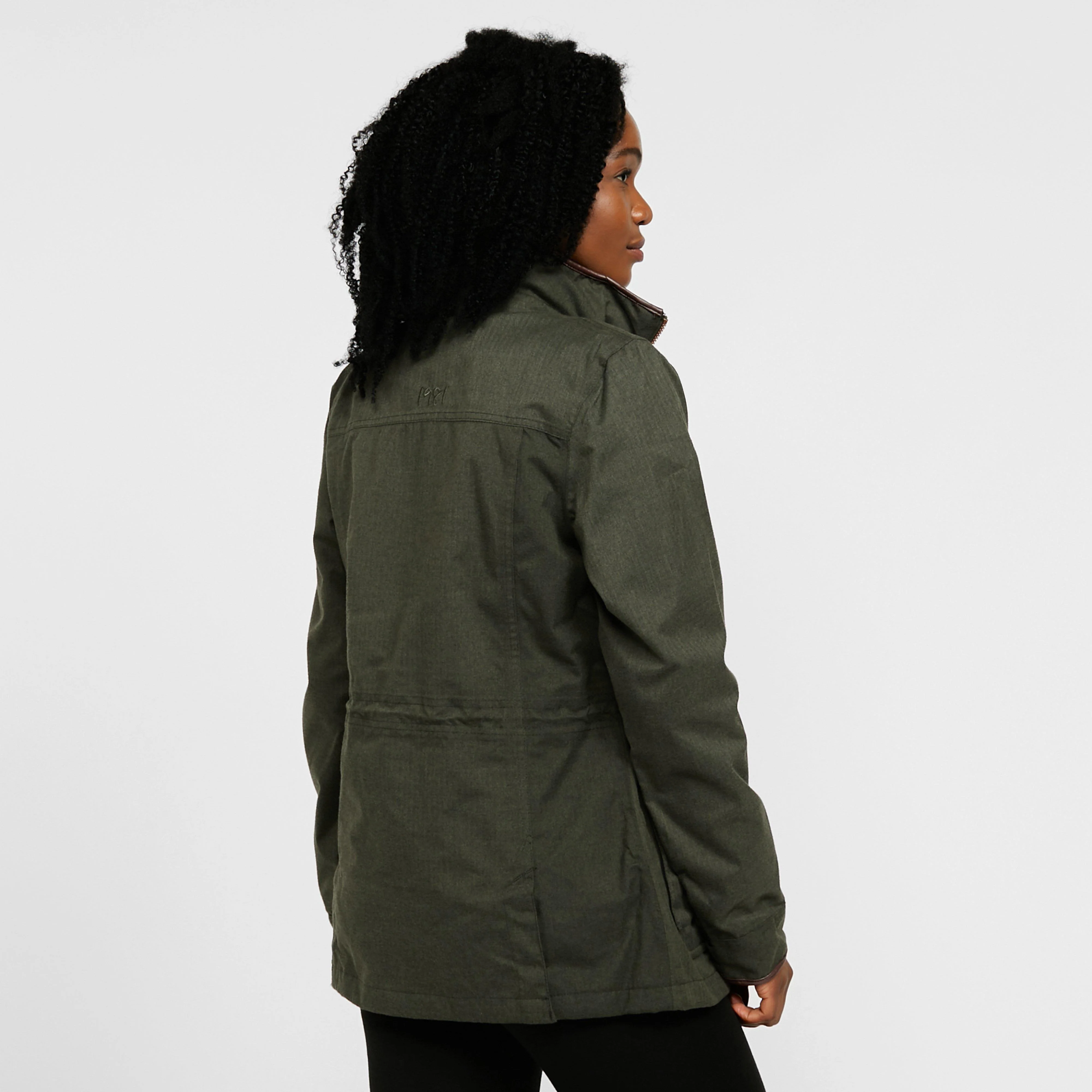 Womens Alixa Waterproof Jacket Green - Image 2