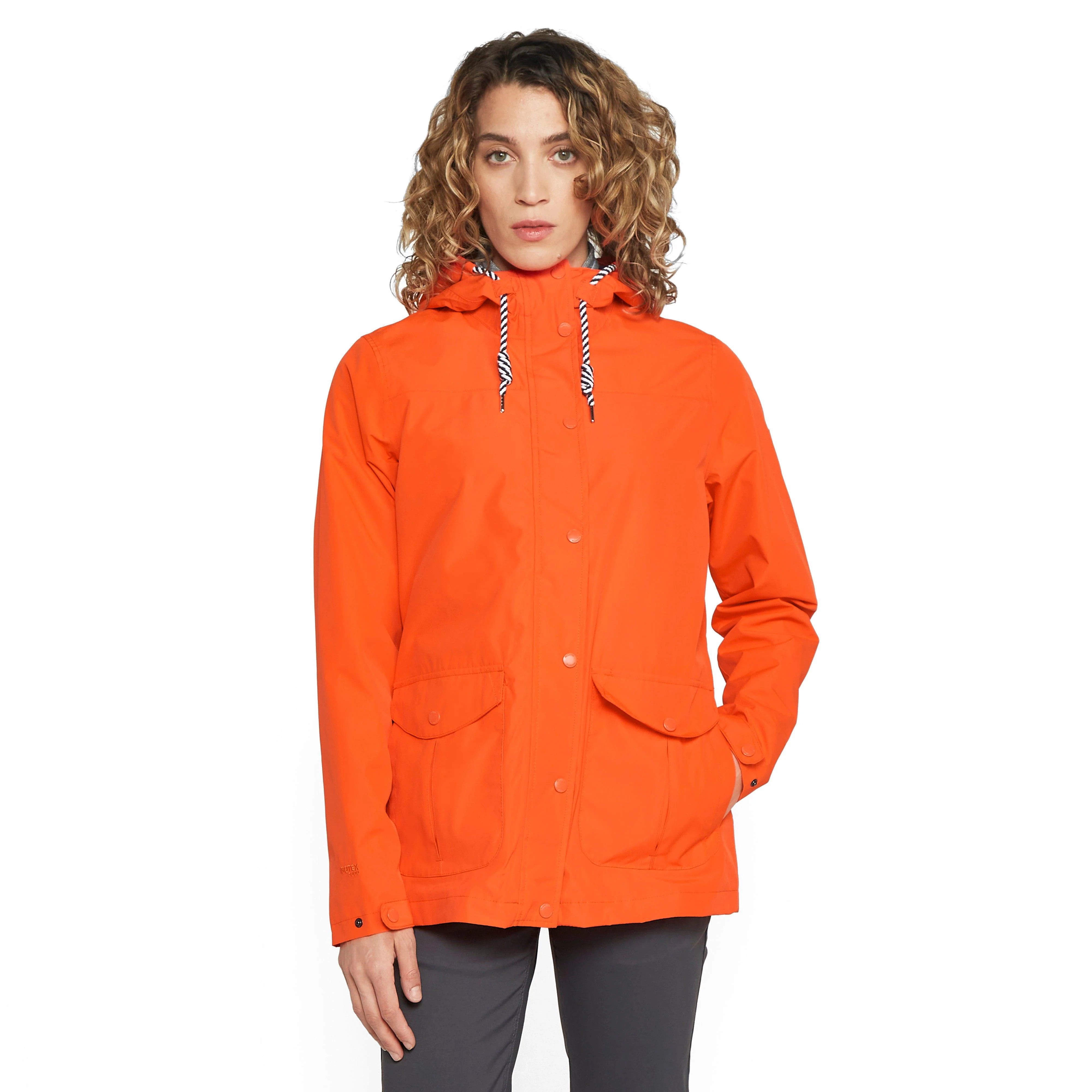 Womens Bayarma Waterproof Jacket Orange - Image 13