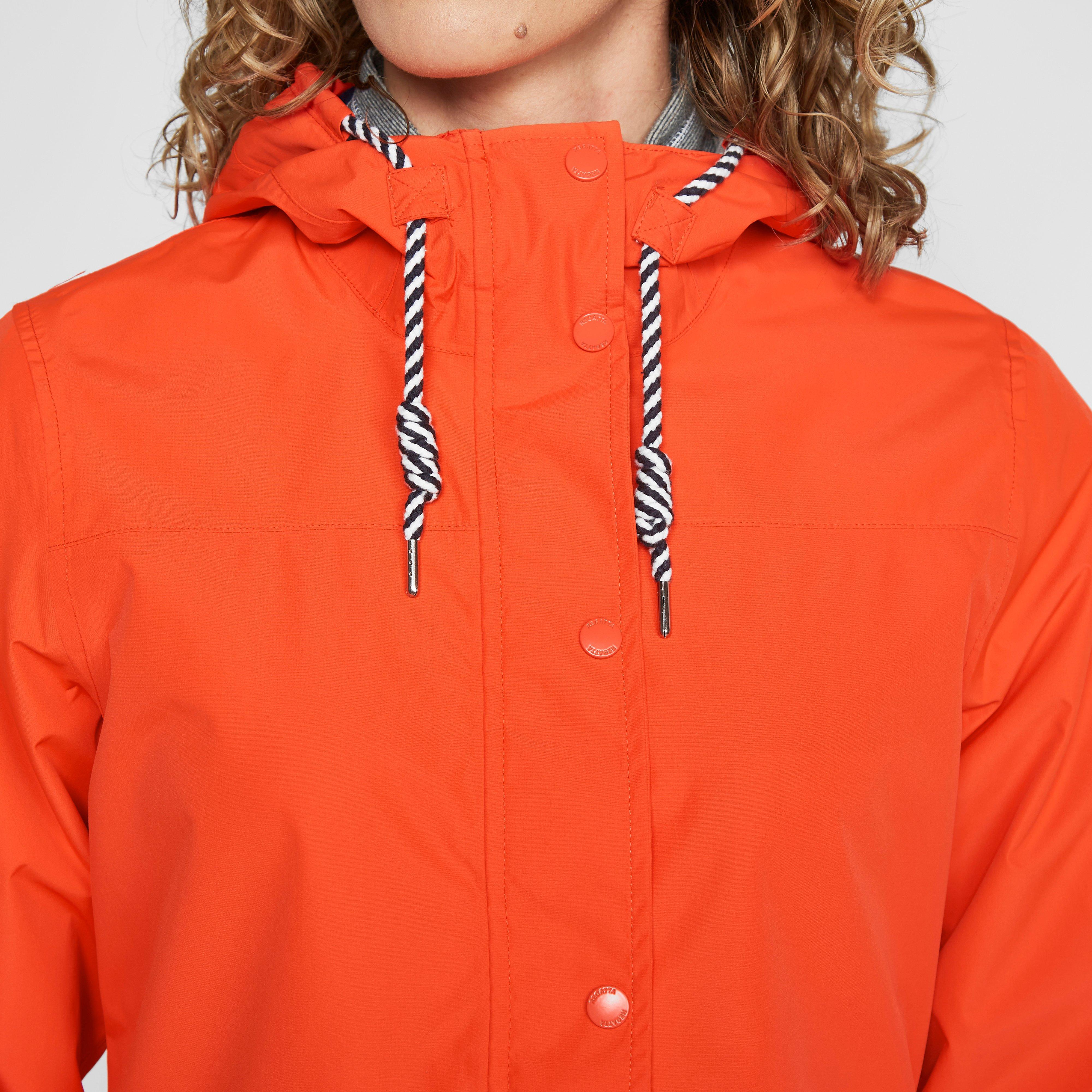 Womens Bayarma Waterproof Jacket Orange - Image 7