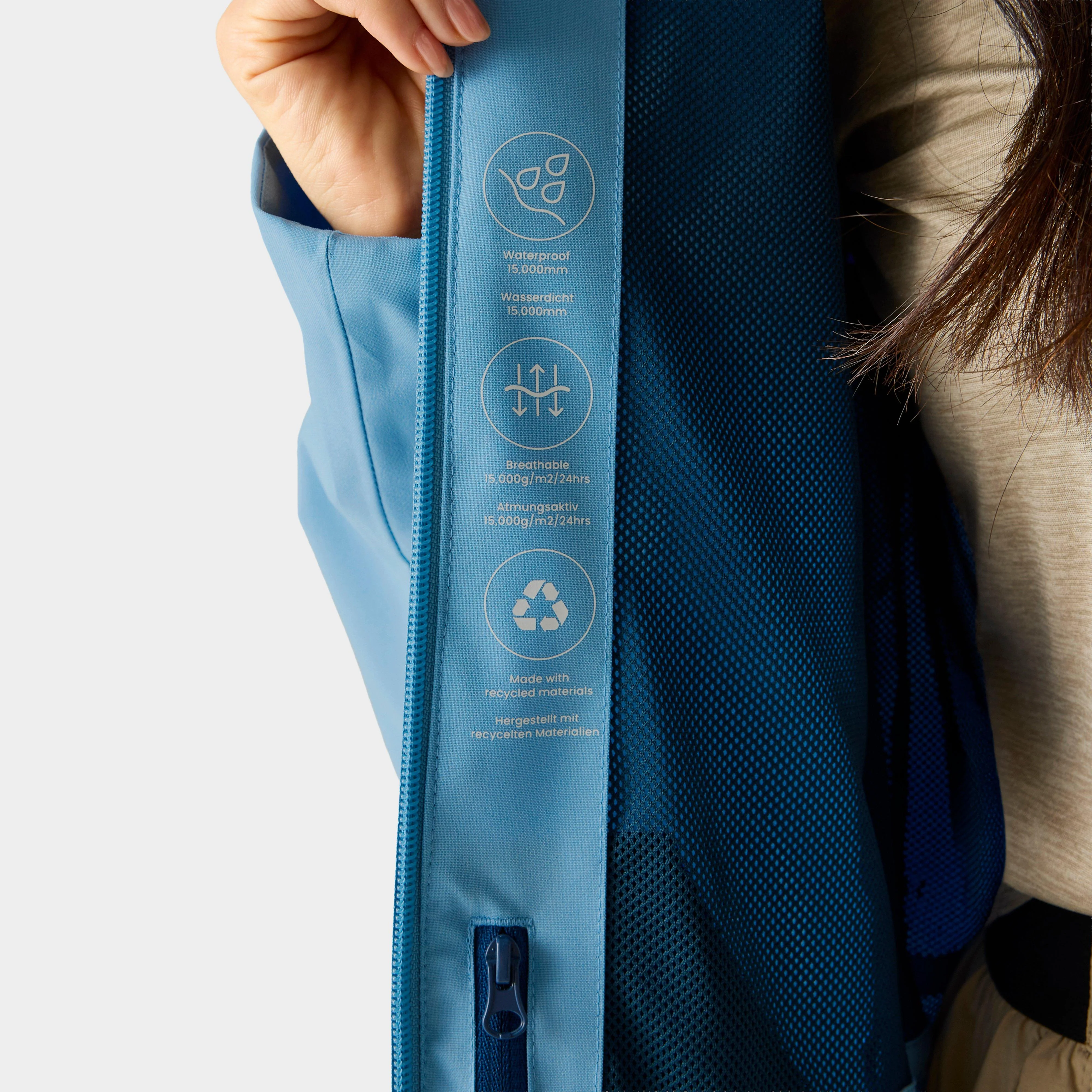 Women's Birchdale Waterproof Jacket Blue - Image 4