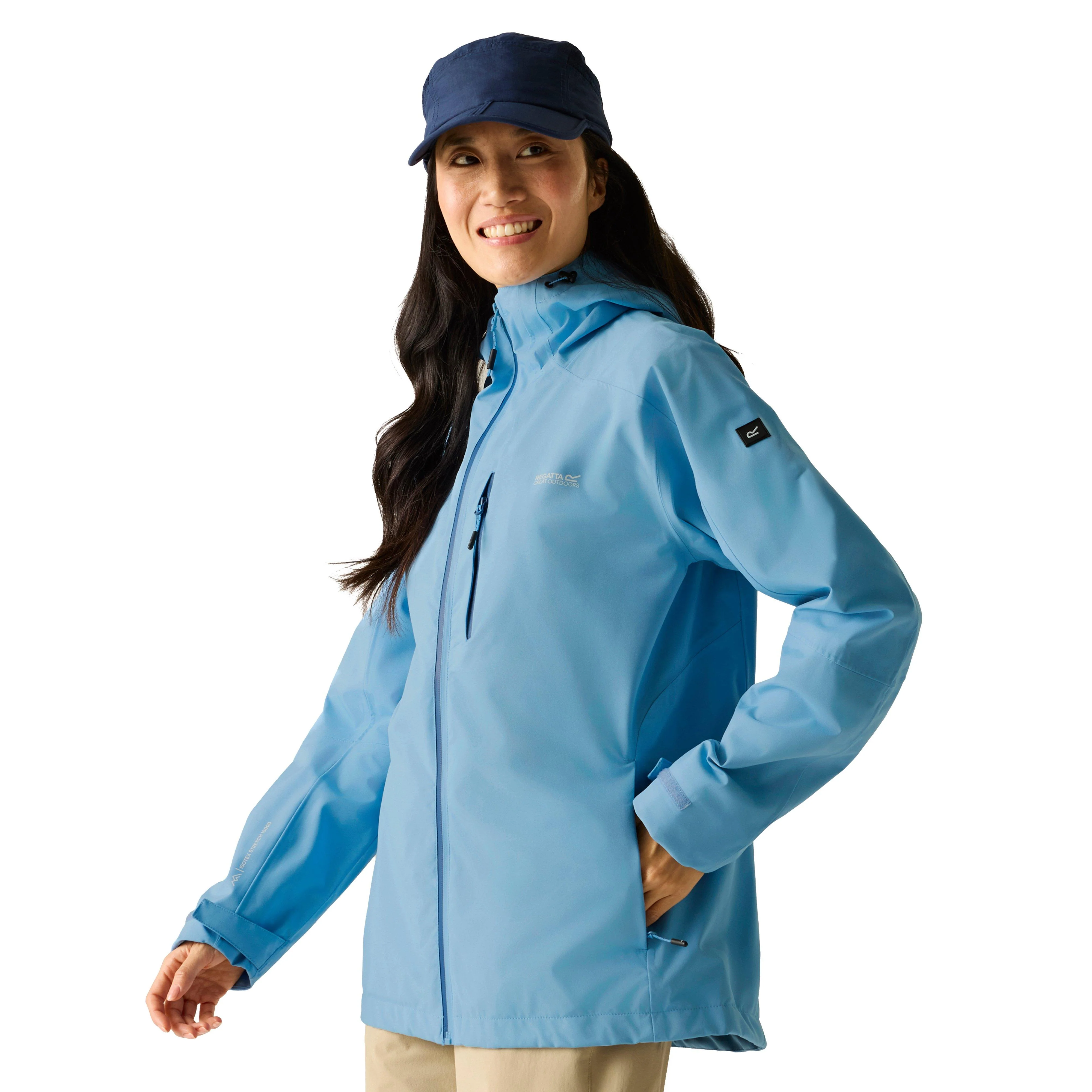 Women's Birchdale Waterproof Jacket Blue - Image 8