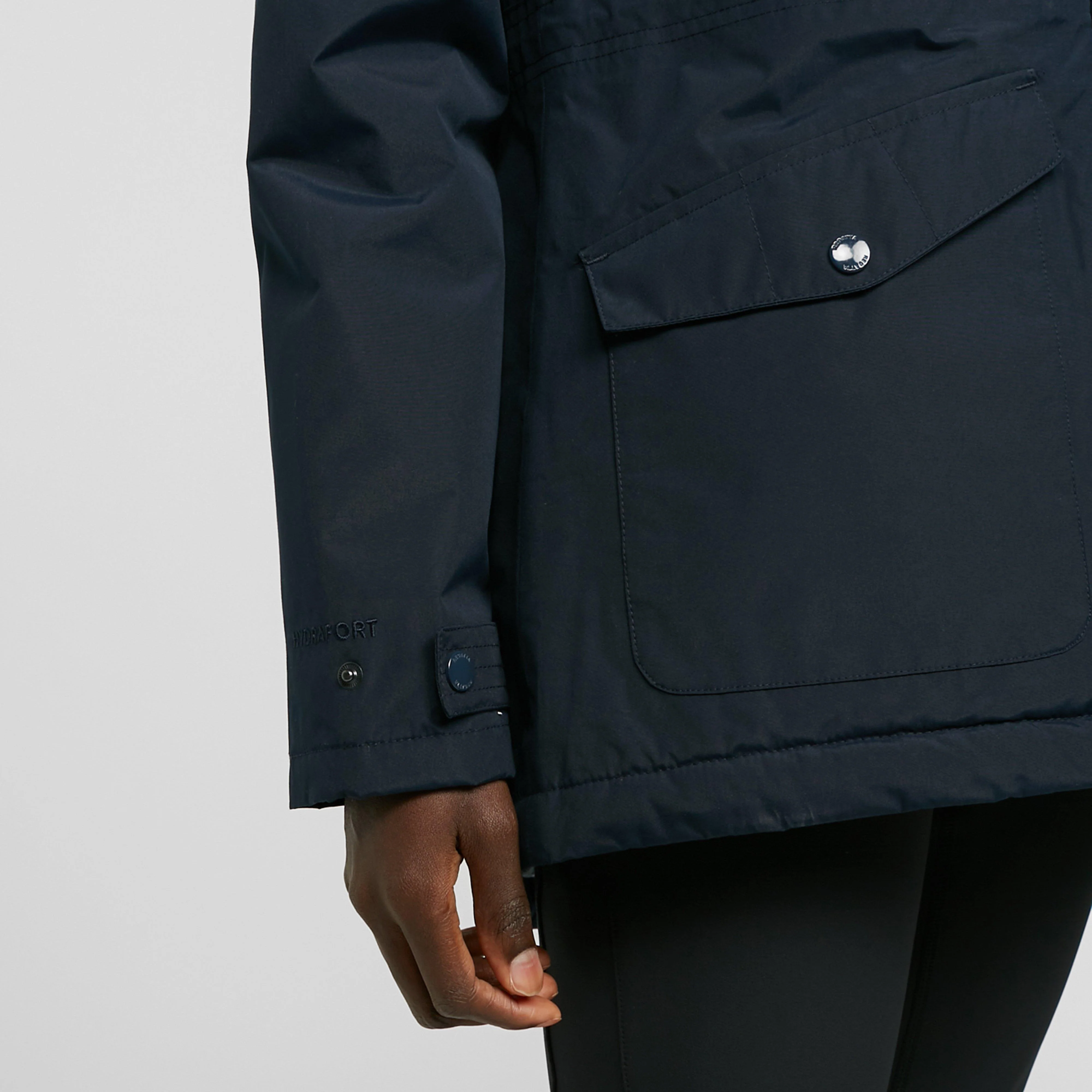 Womens Brigida Waterproof Insulated Jacket Navy Check - Image 6