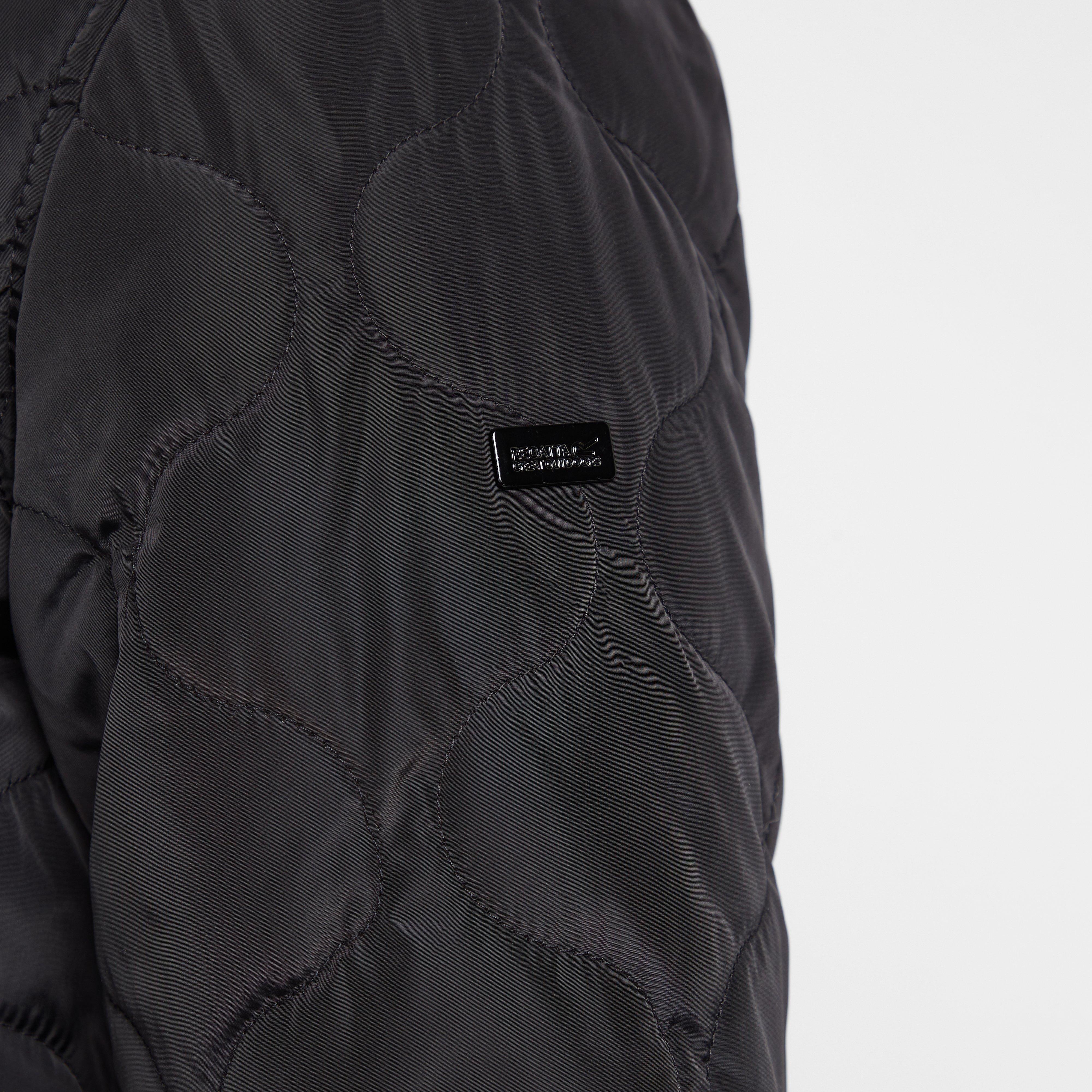 Womens Caileigh Reversible Parka Jacket Black - Image 8