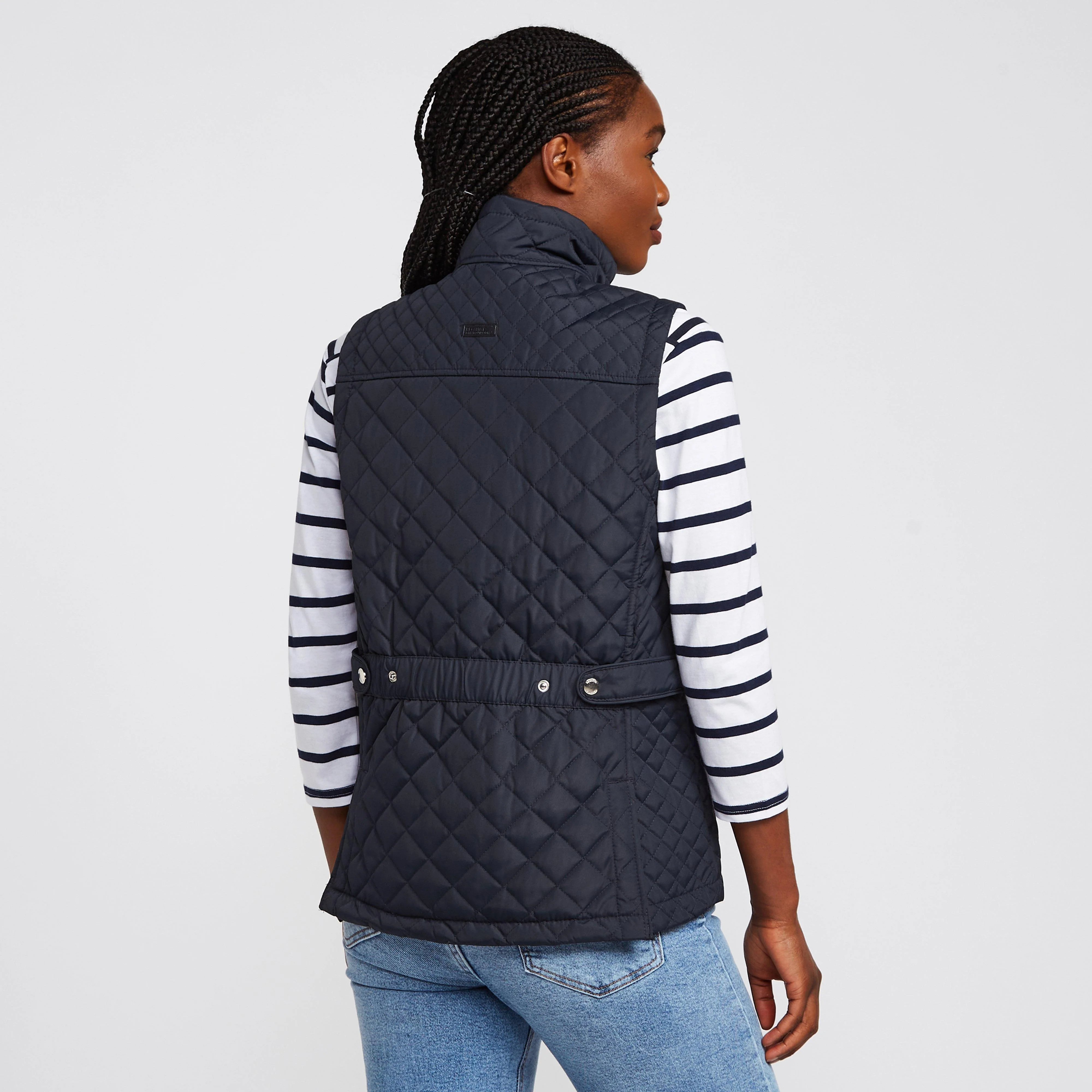 Womens Charleigh Quilted Bodywarmer Navy Tile - Image 2
