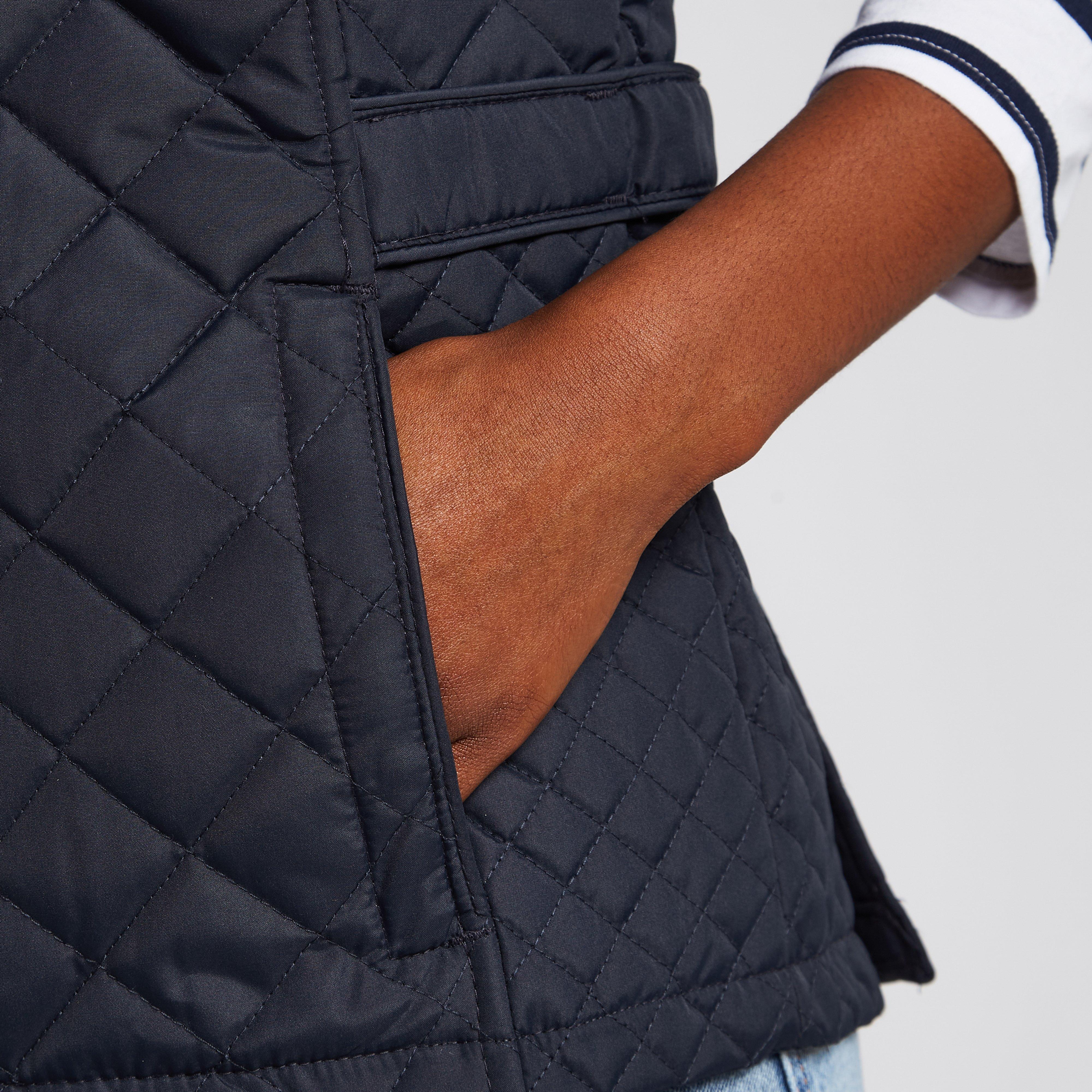 Womens Charleigh Quilted Bodywarmer Navy Tile - Image 5