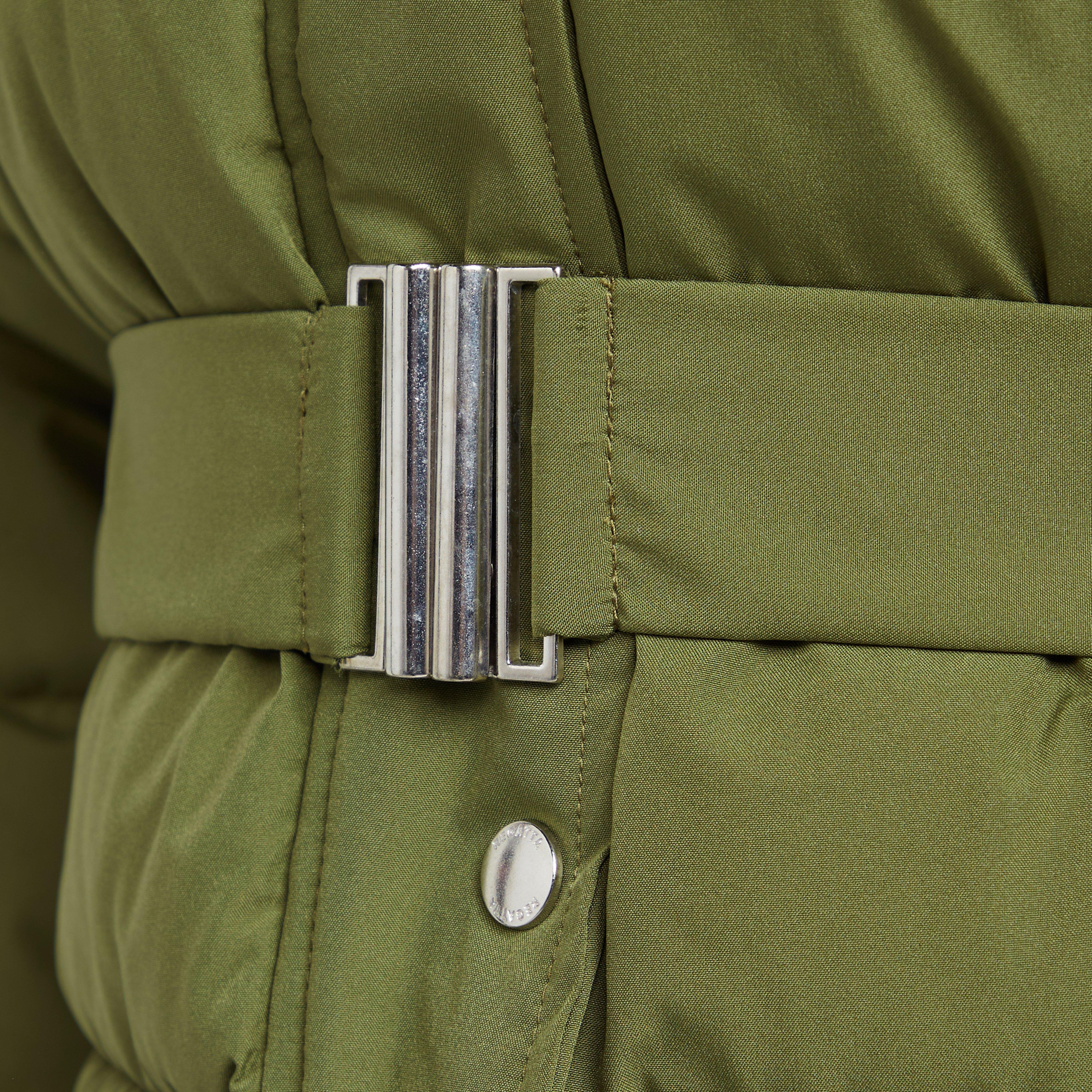 Womens Daleyza Thermal Parka Jacket Green - Image 8