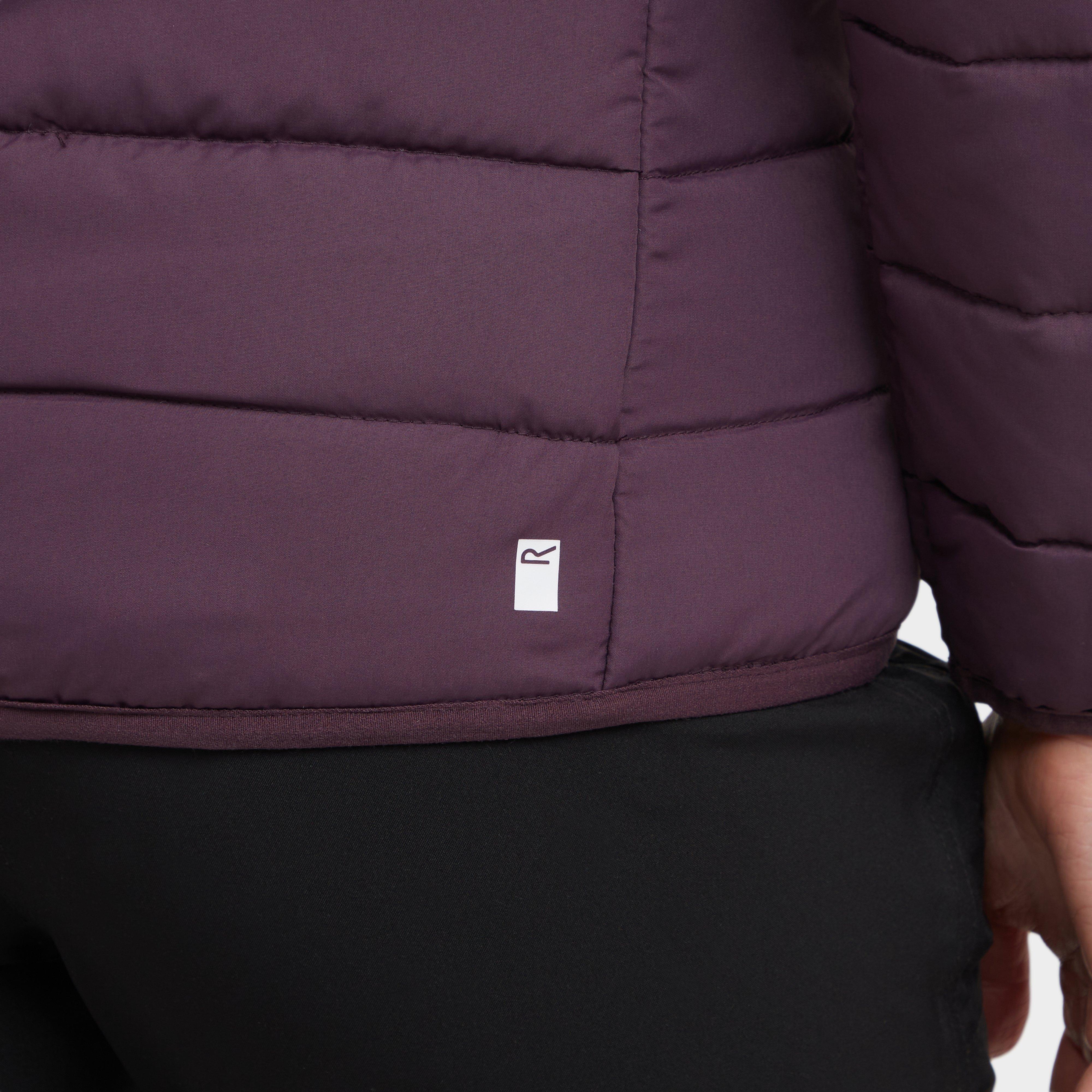 Womens Helfa Insulated Quilted Jacket Deep Plum - Image 8