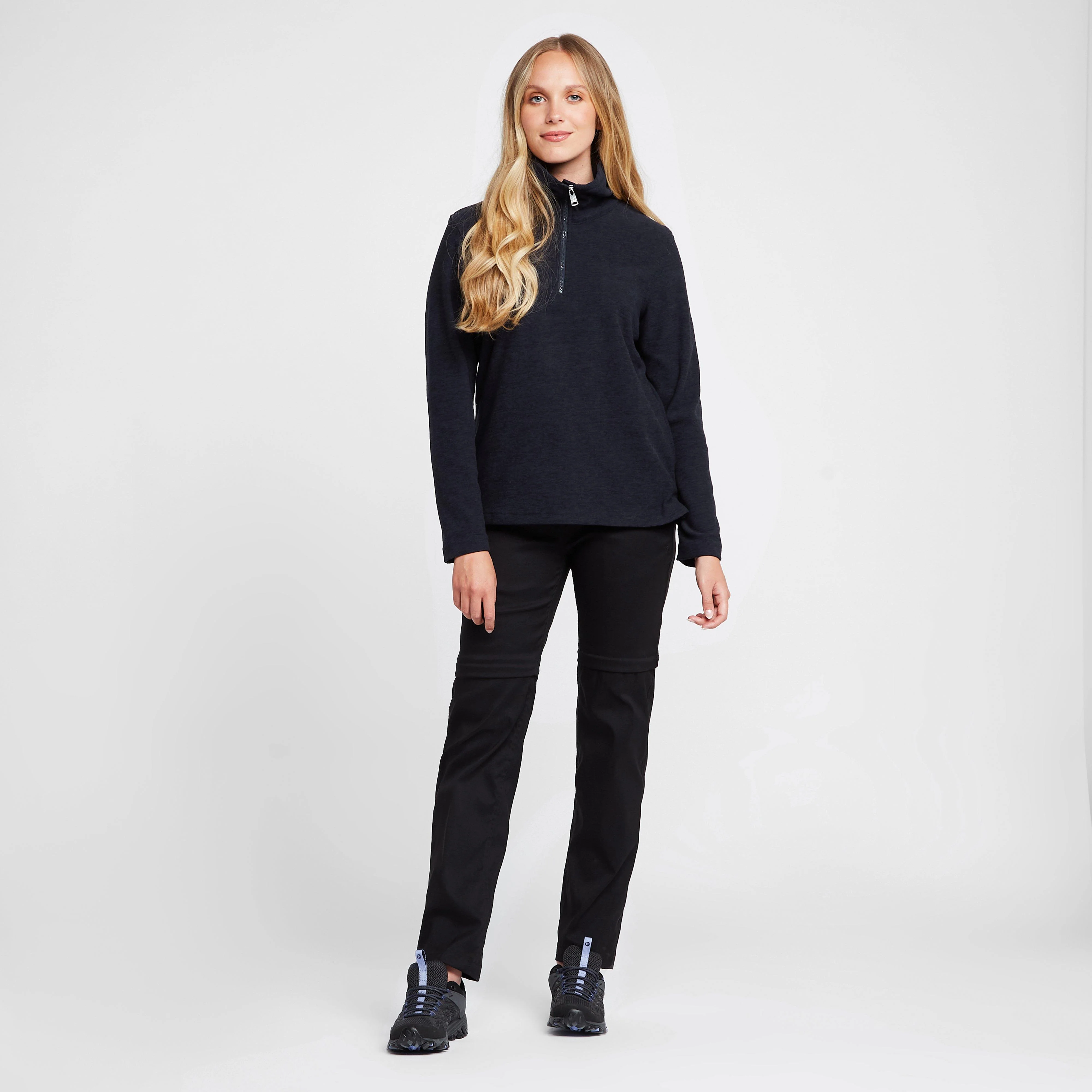Womens Kizmit Half-Zip Fleece Navy - Image 3