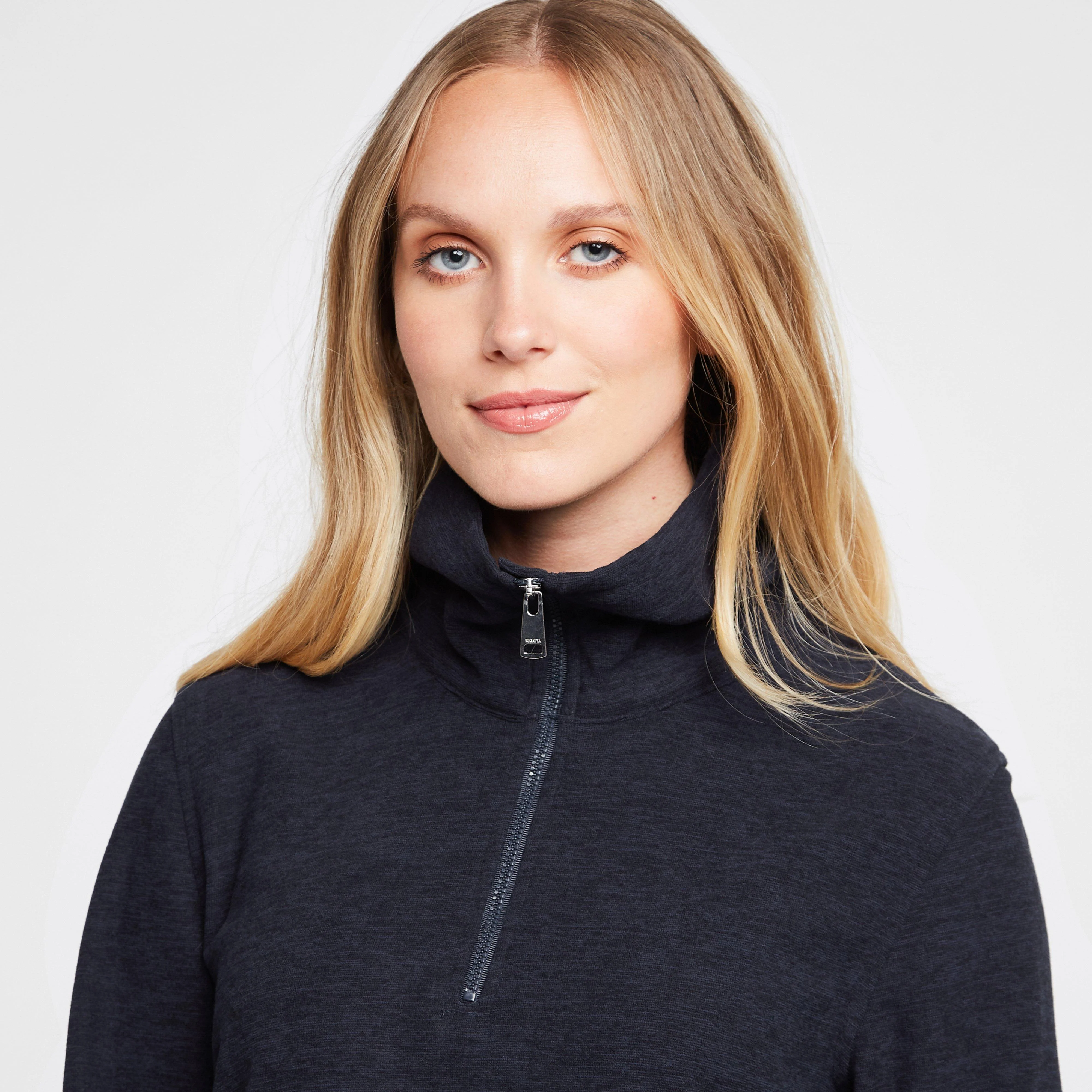 Womens Kizmit Half-Zip Fleece Navy - Image 4