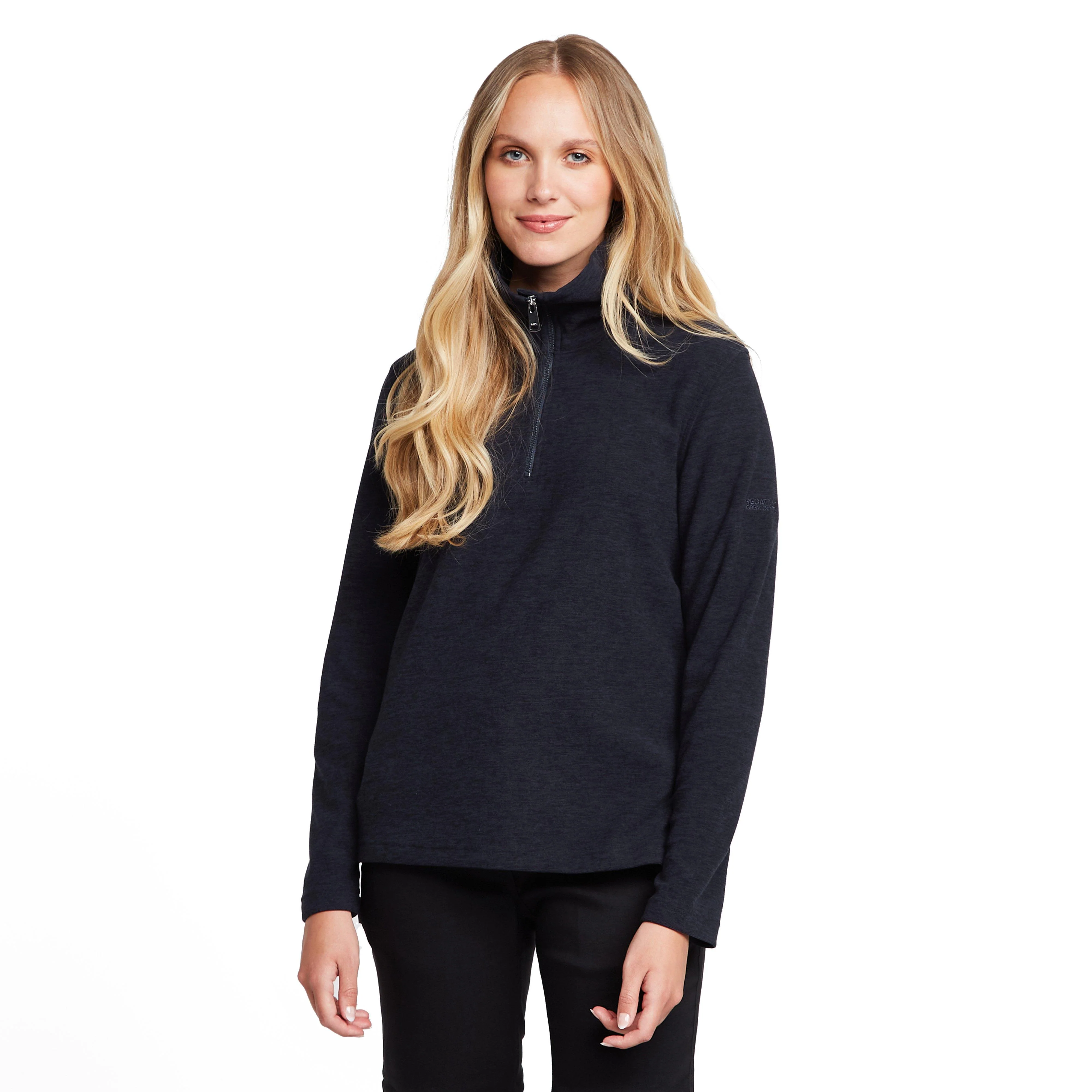 Womens Kizmit Half-Zip Fleece Navy - Image 7