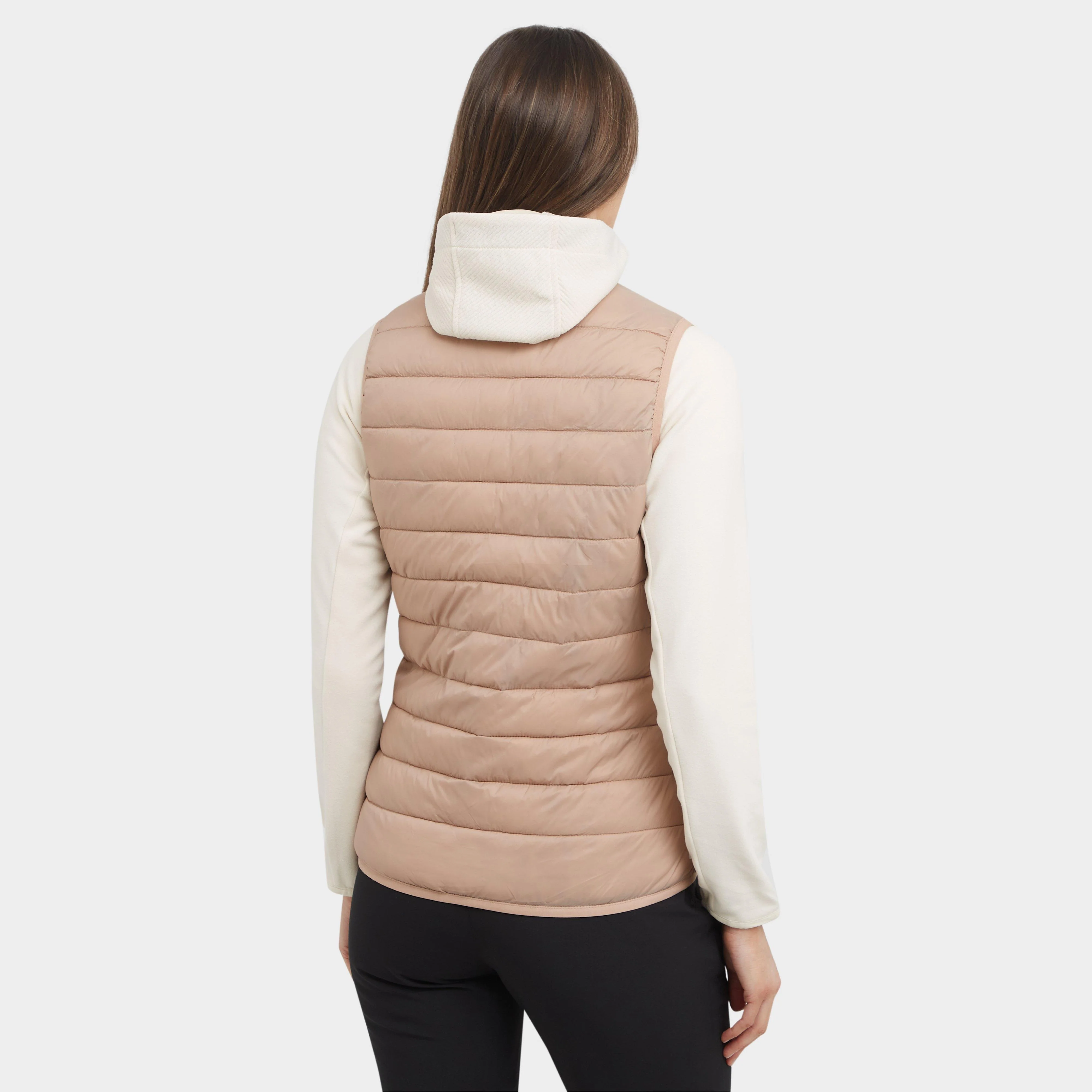 Womens Marizion Baffled Gilet Warm Taupe - Image 2
