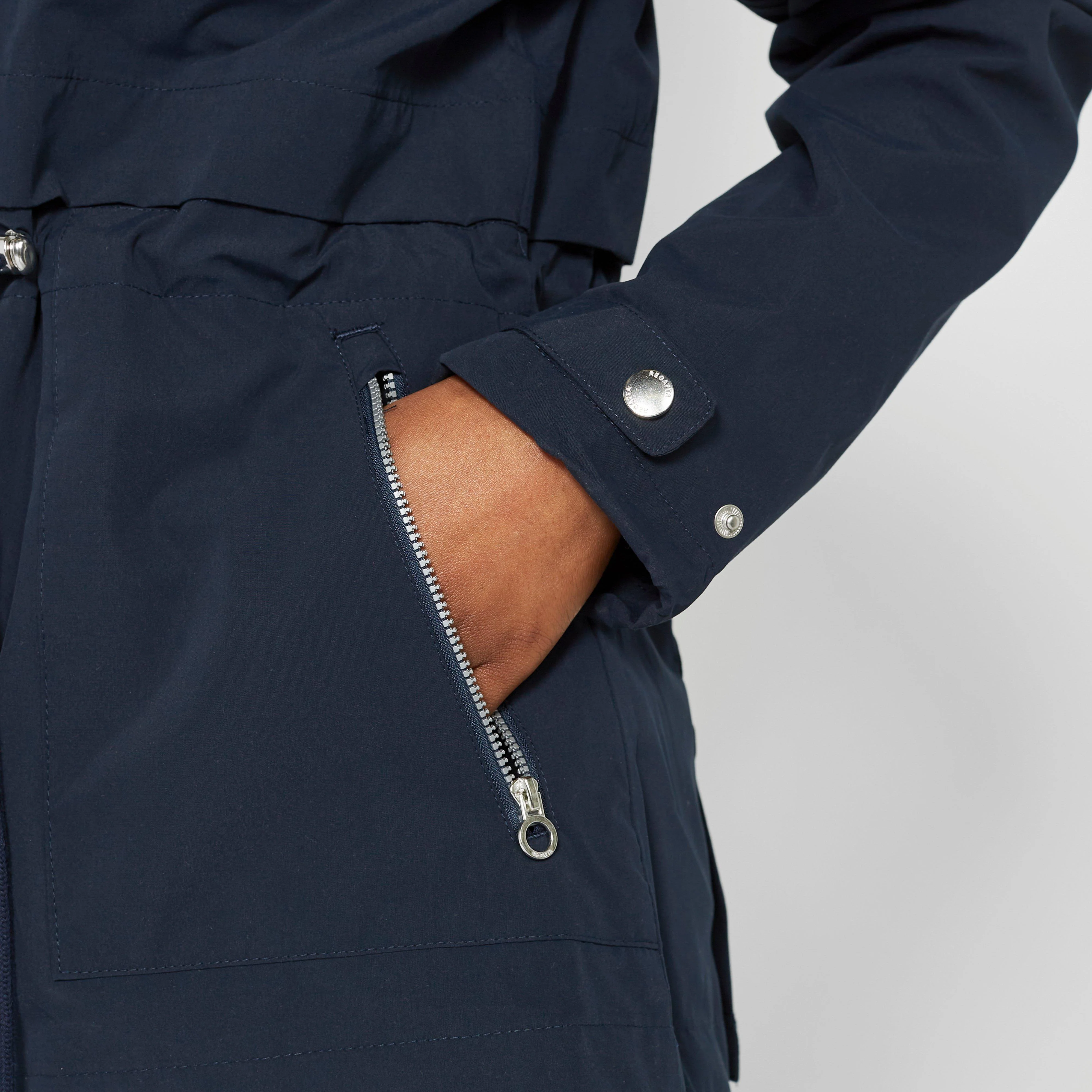 Womens Nadira Waterproof Jacket Navy - Image 8