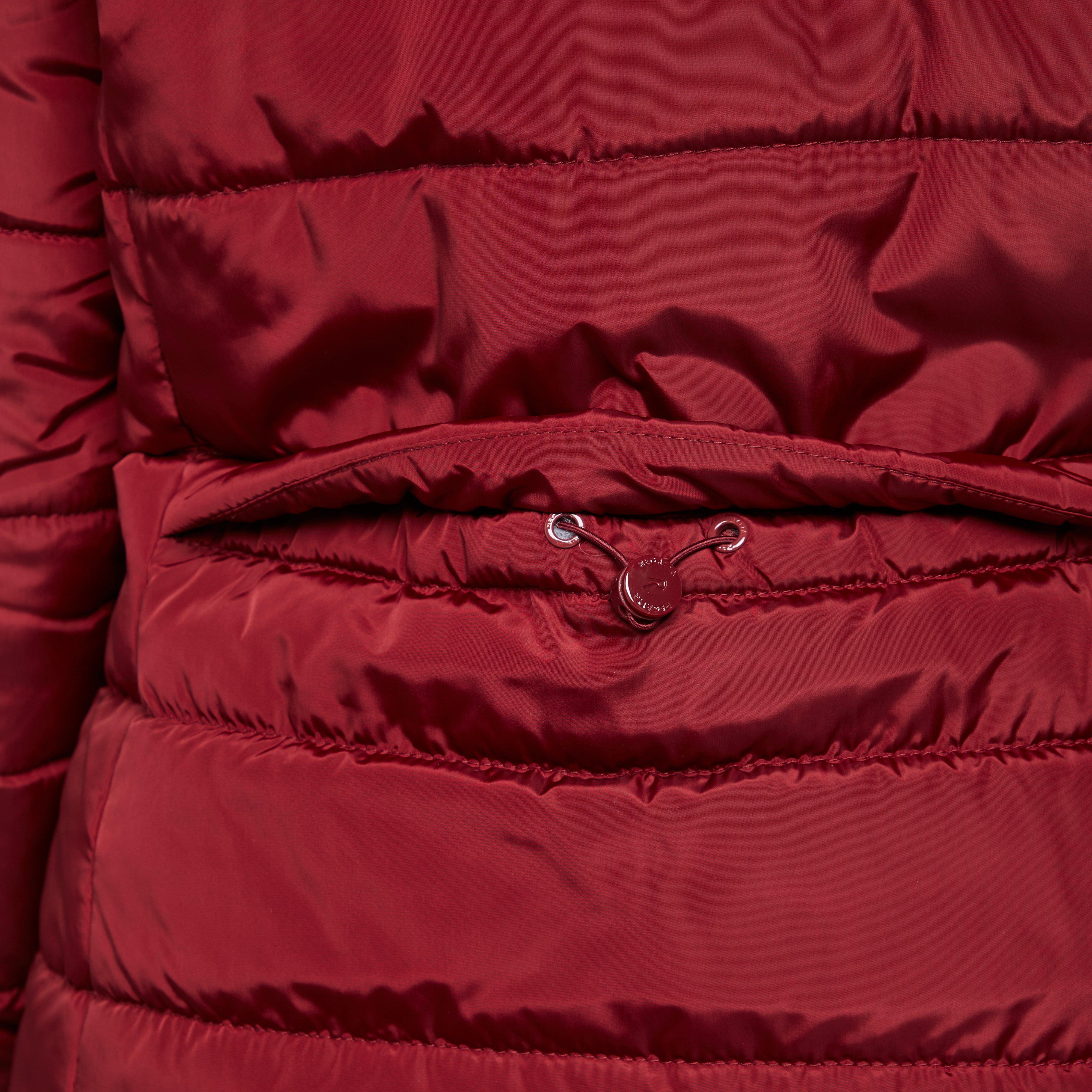 Womens Pamelina Hooded Parka Jacket Red - Image 7