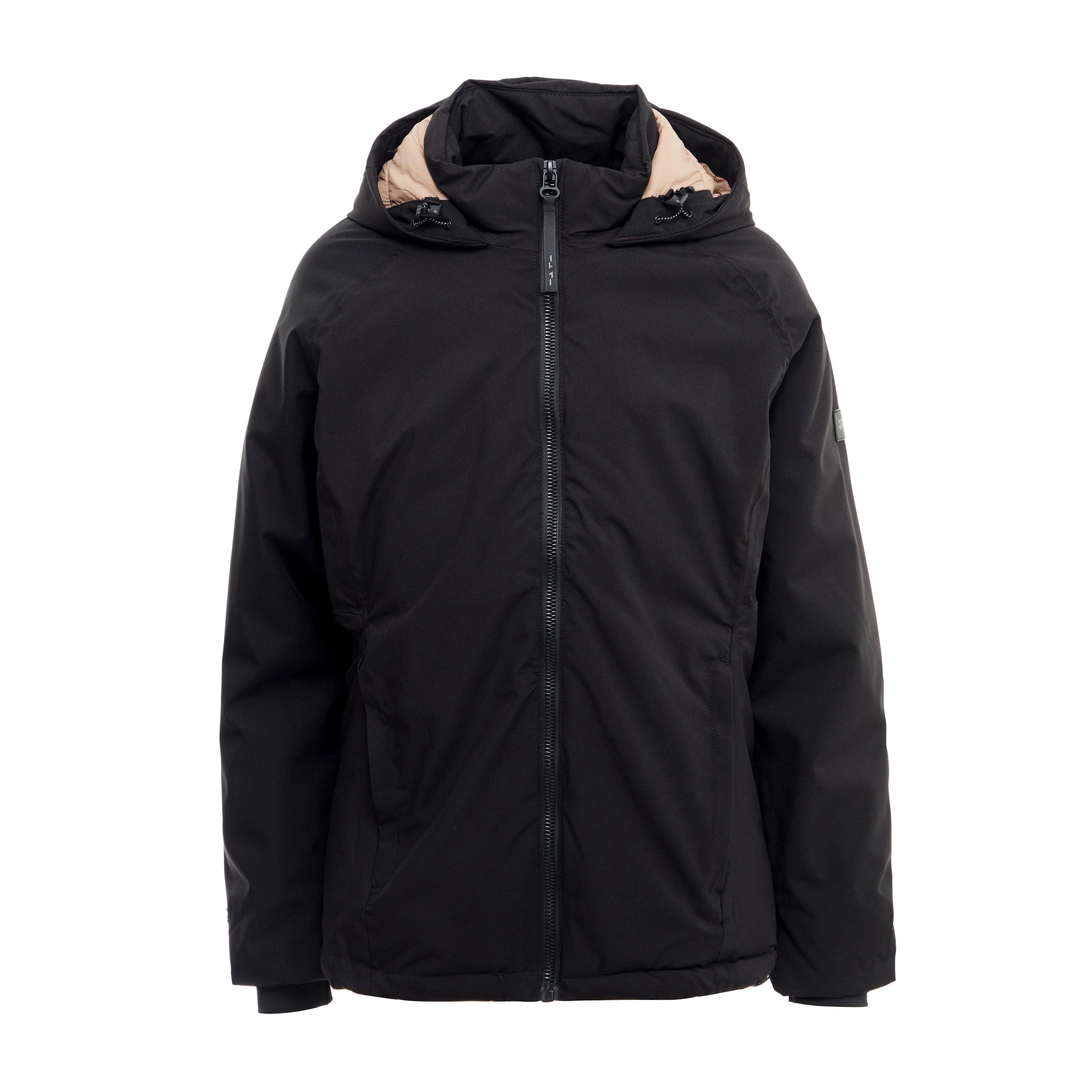 Womens Reeah Waterproof Insulated Jacket Black Warm Taupe - Image 12
