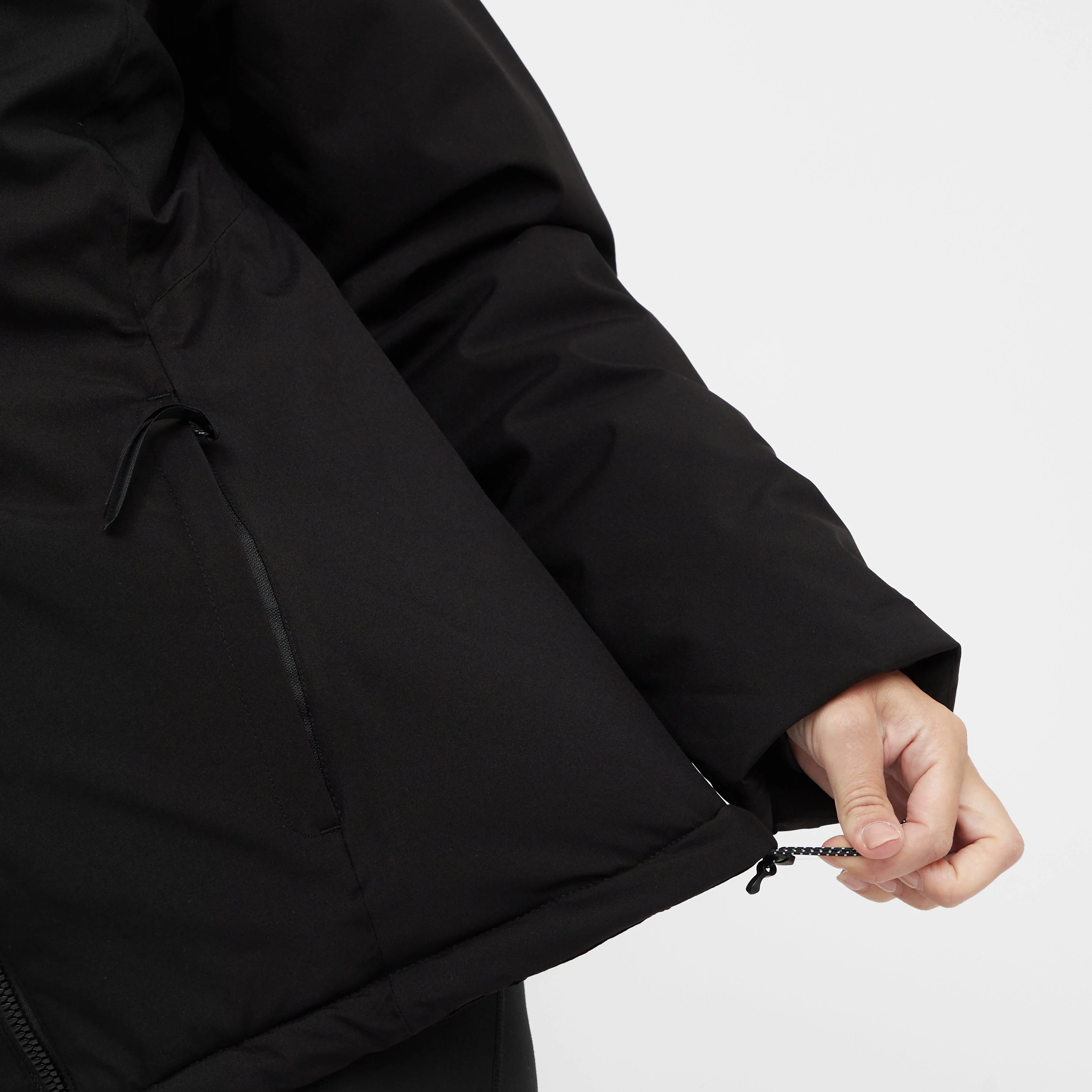 Womens Reeah Waterproof Insulated Jacket Black Warm Taupe - Image 8