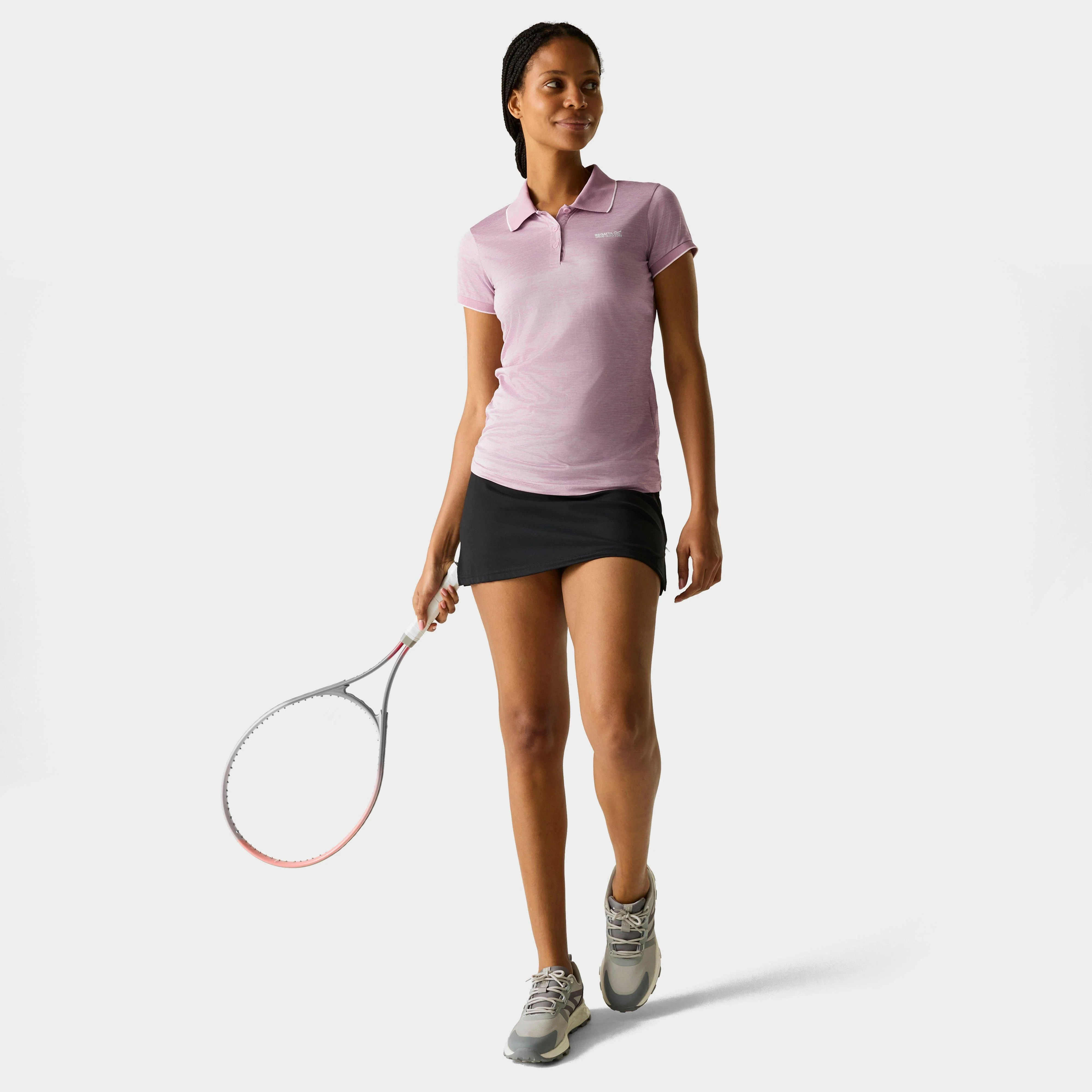 Women's Remex II Active Polo Shirt | Powder Lilac - Image 3