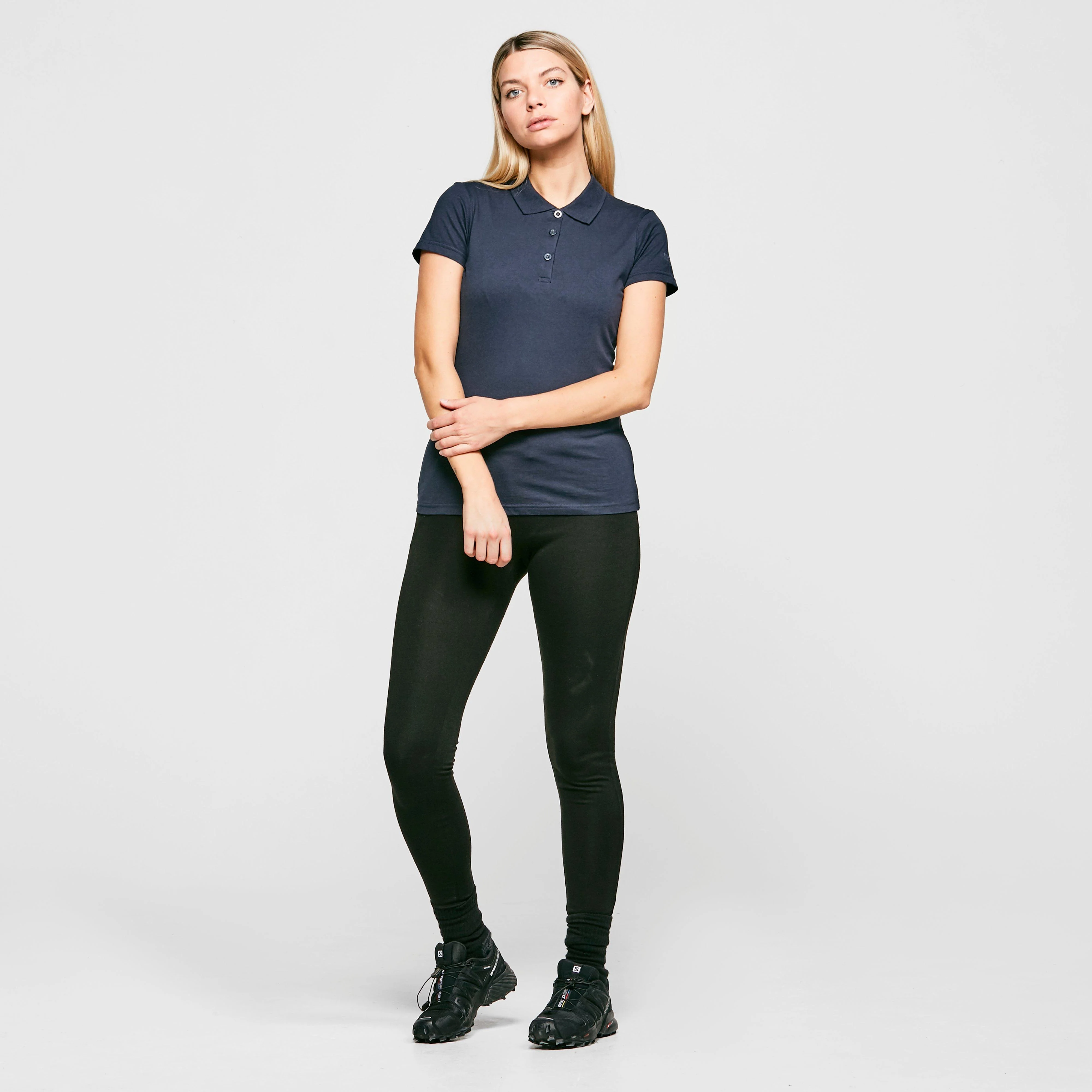 Womens Sinton Polo Shirt Navy - Image 3