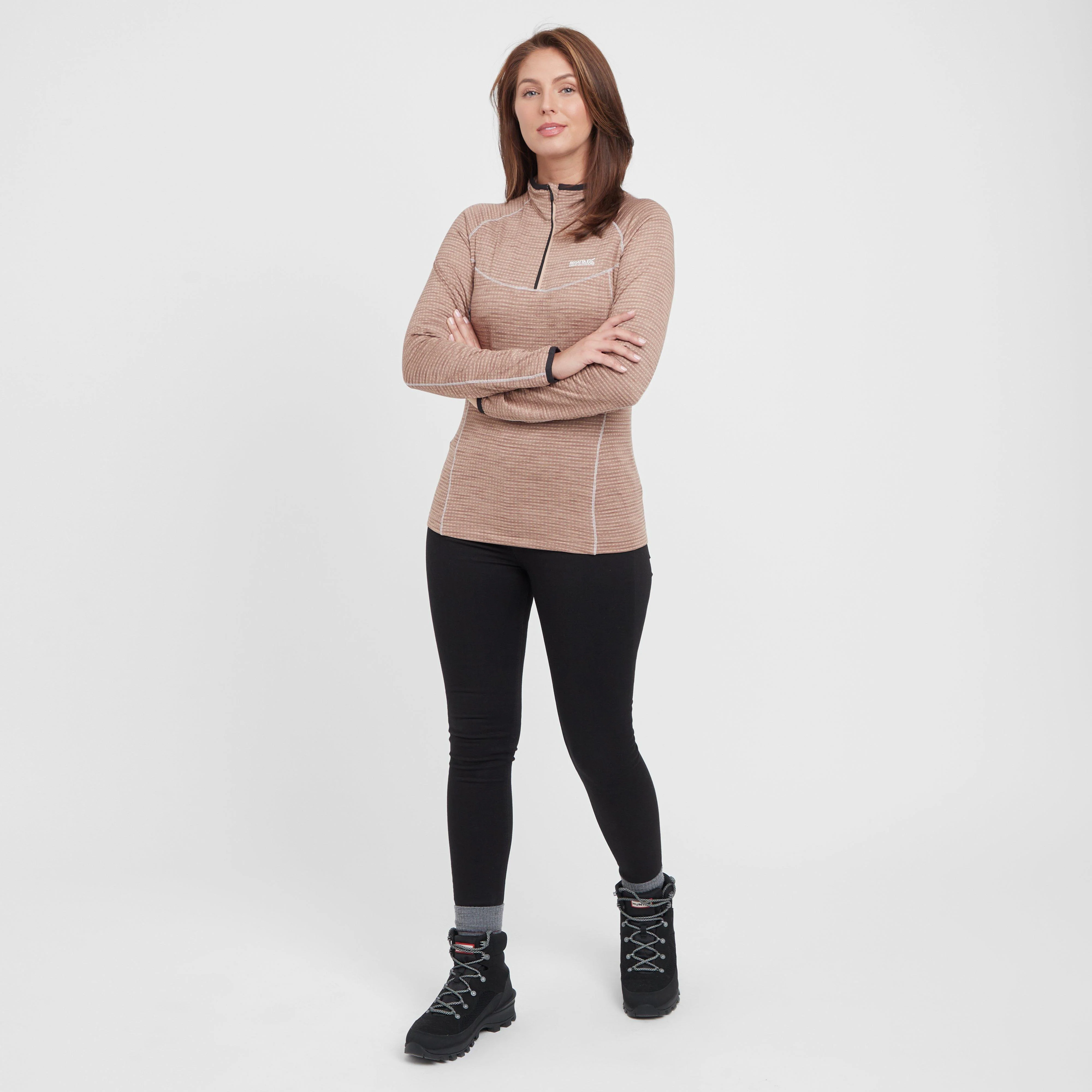 Womens Yonder II Half Zip Fleece Warm Taupe - Image 3