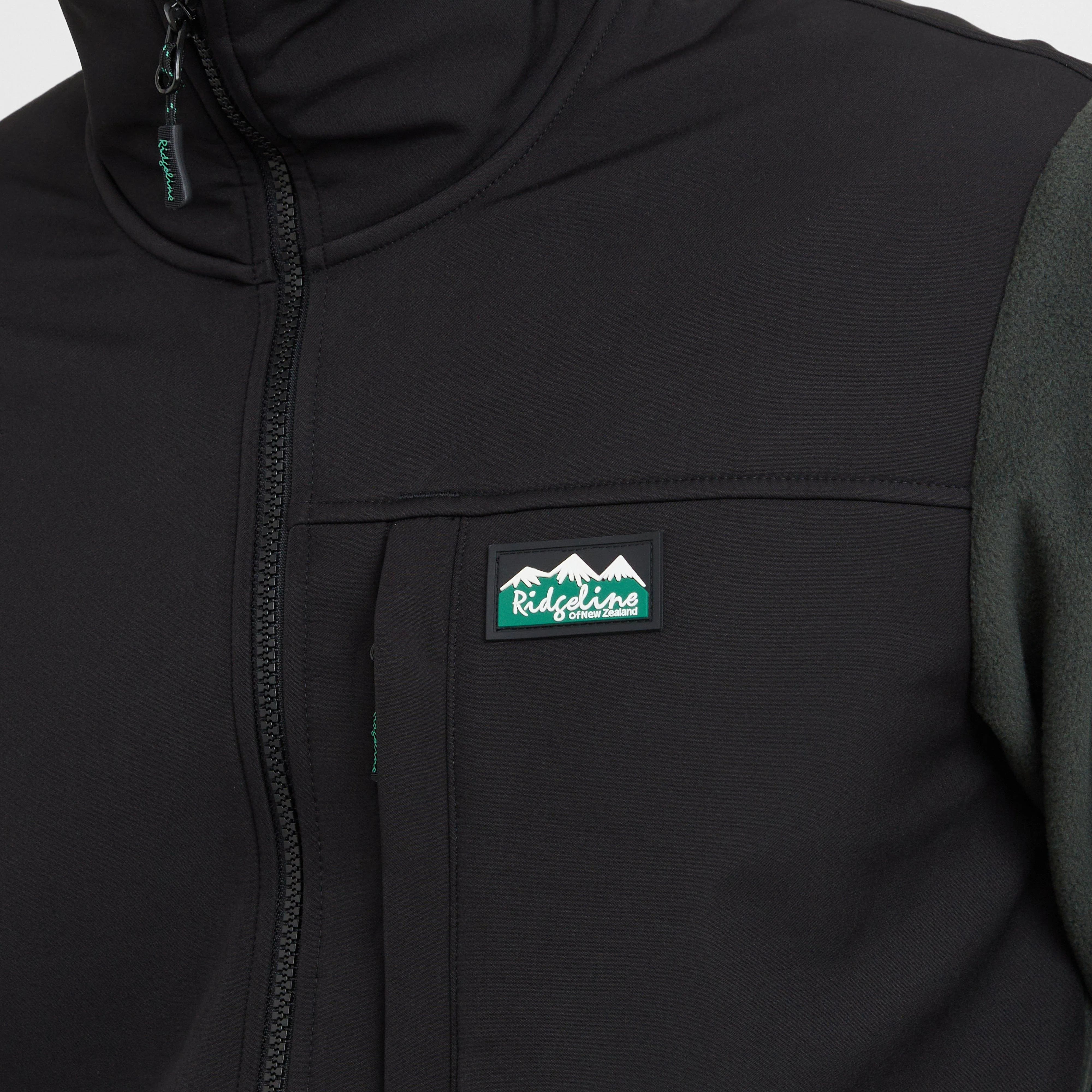 Mens Hybrid Jacket Black/Olive - Image 6